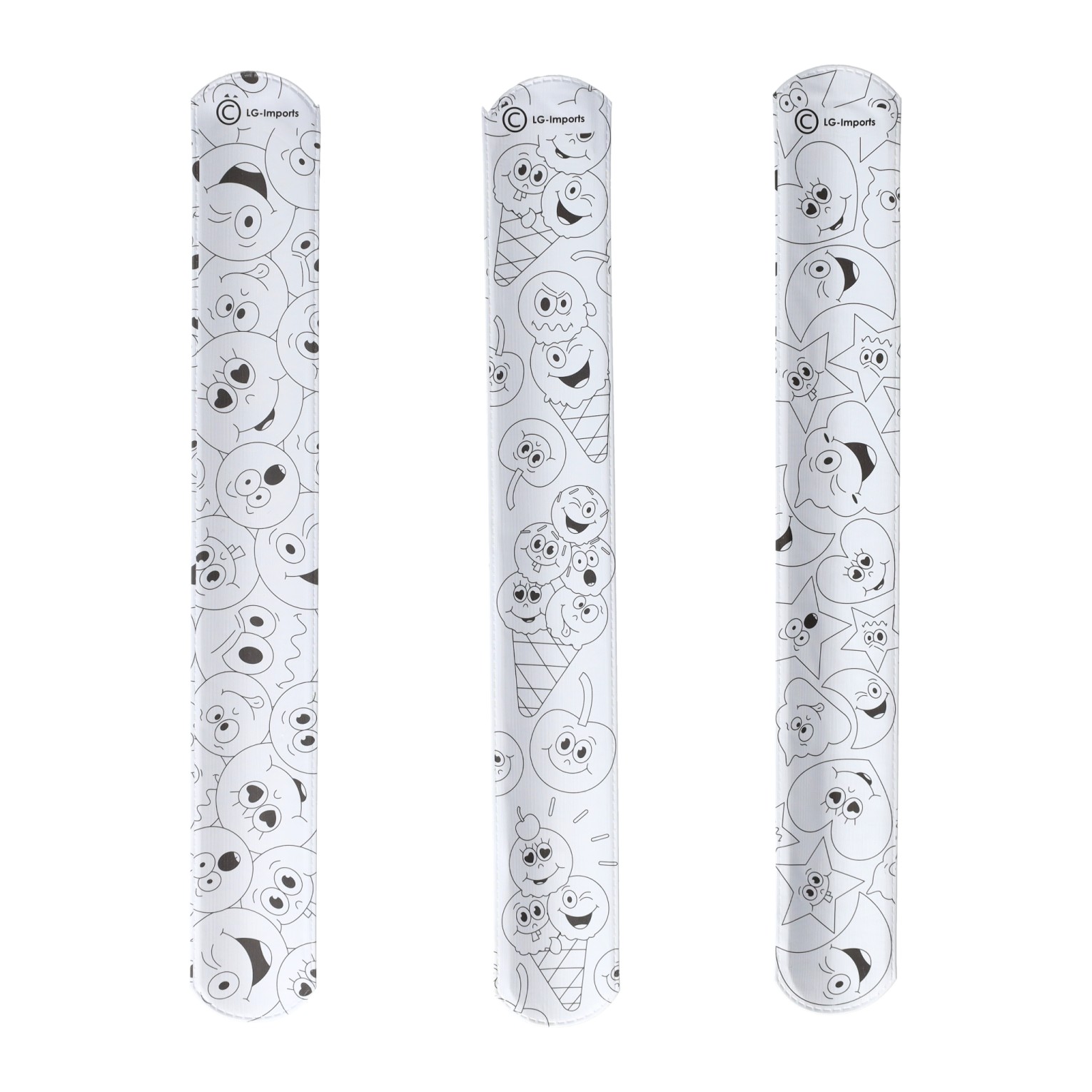 Bracelet à pression à colorier soi-même - 36 pièces.