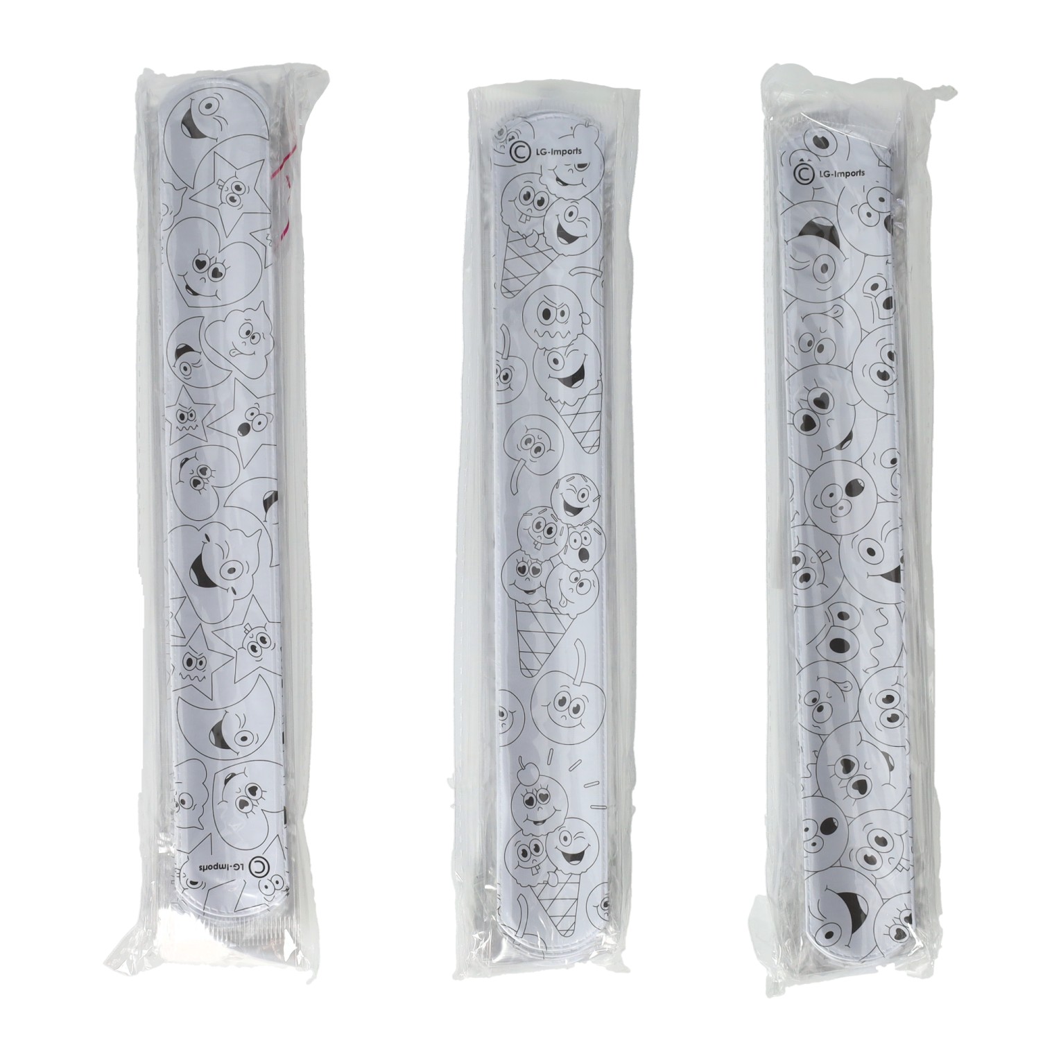 Bracelet à pression à colorier soi-même - 36 pièces.