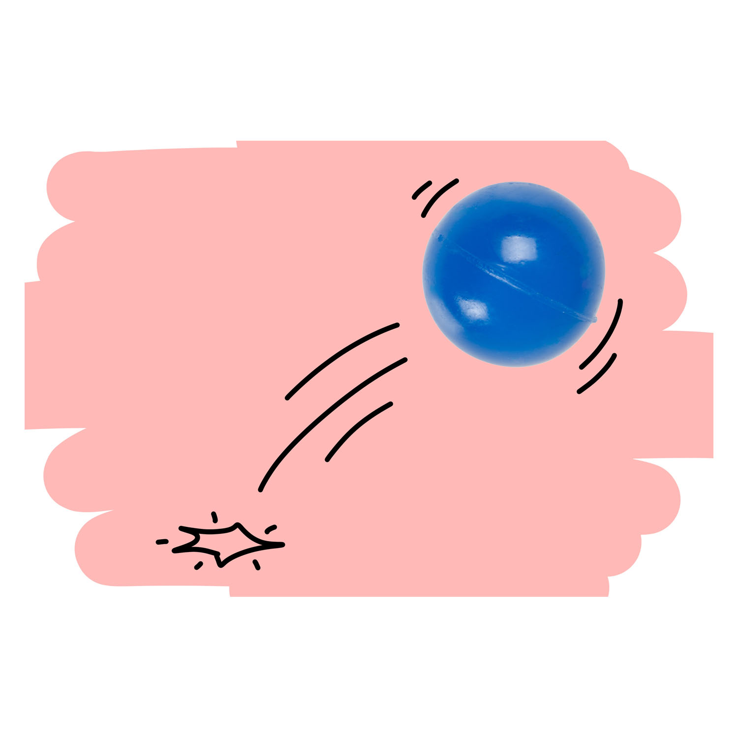 Mini Stuiterballen Neonkleurig, 50st.