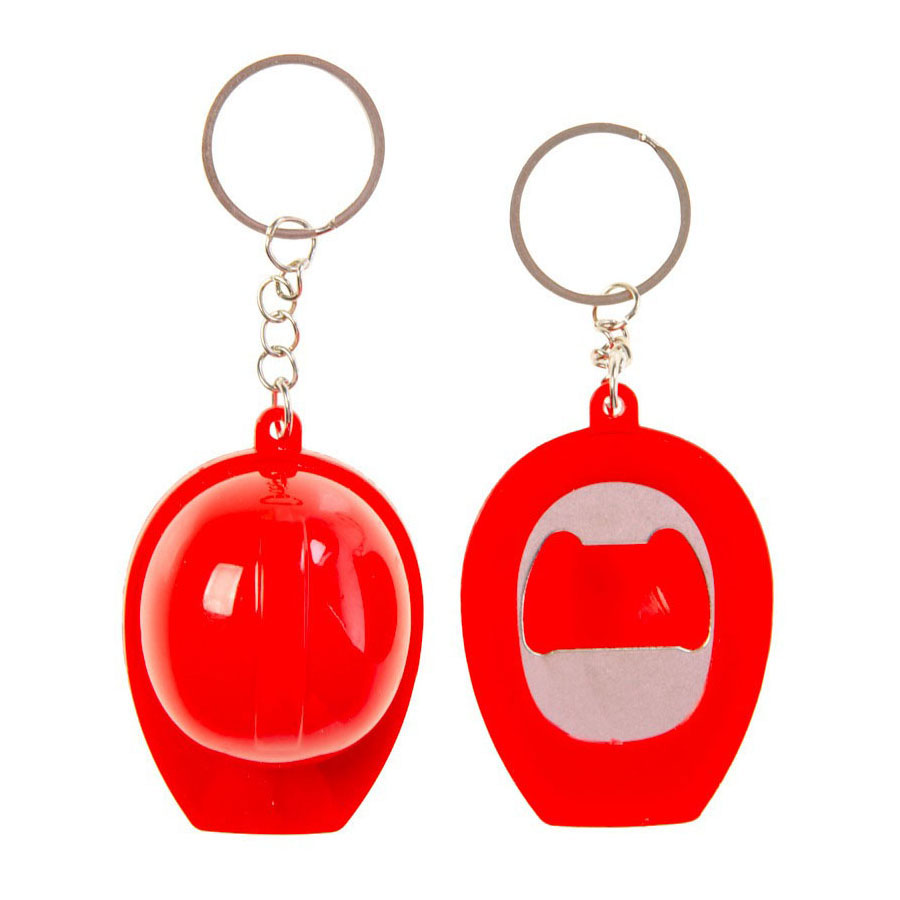 Sleutelhanger Gekleurde Helm met Flessenopener