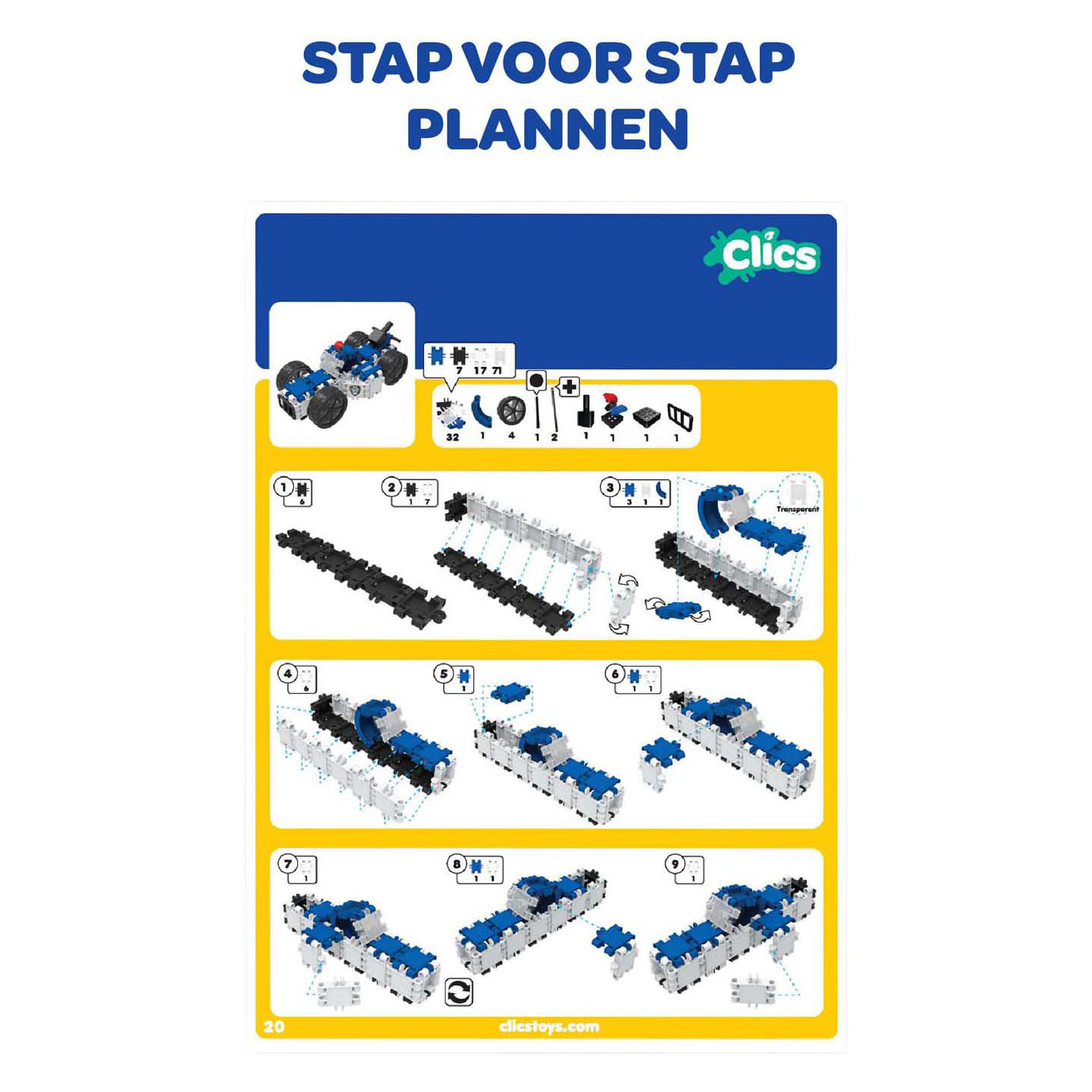 Livre de construction Clics - 32 plans de construction