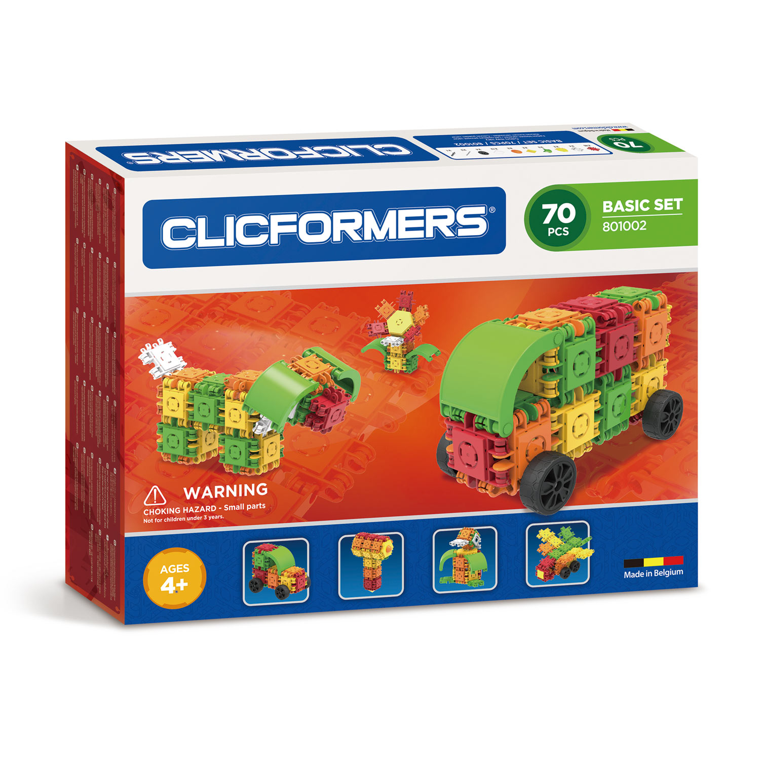 Clicformers Kit de base, 70 pcs.