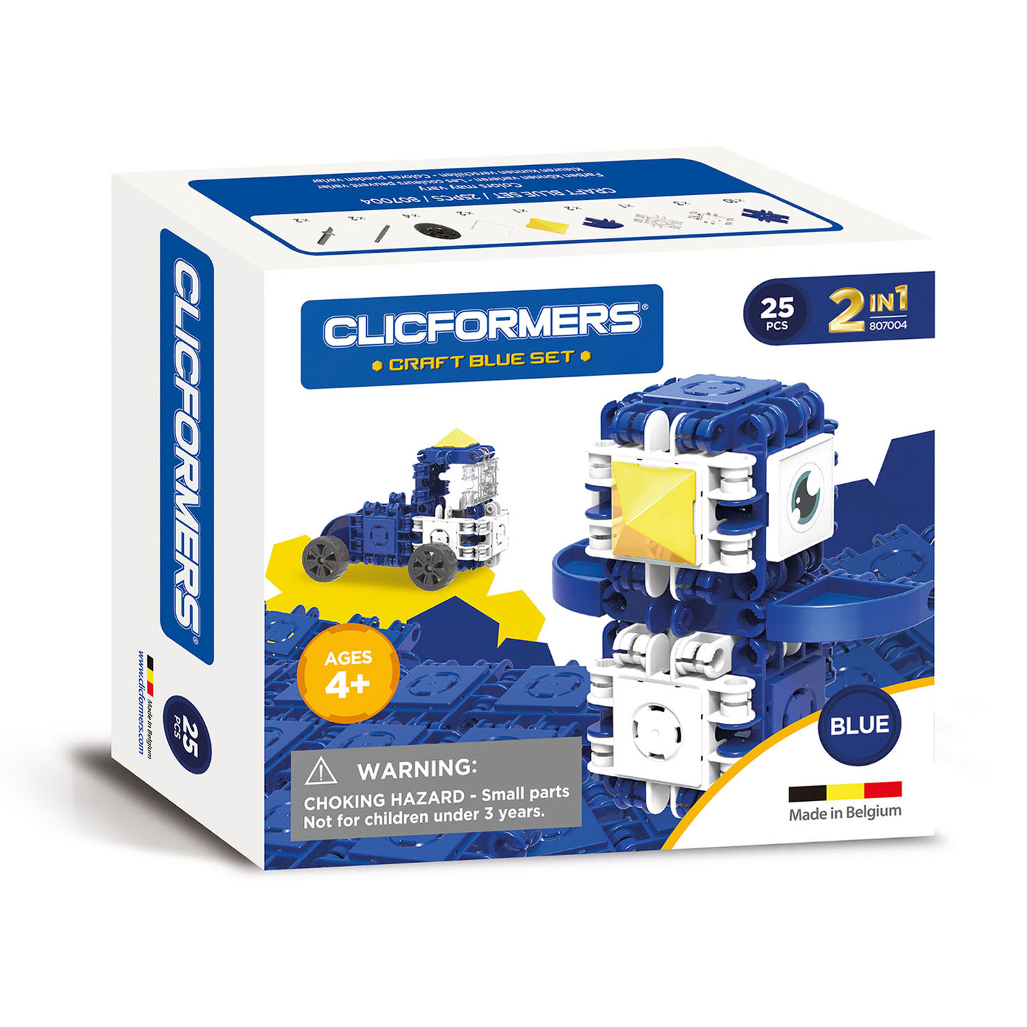 Clicformers STEM Bastelset Blau, 25dlg.