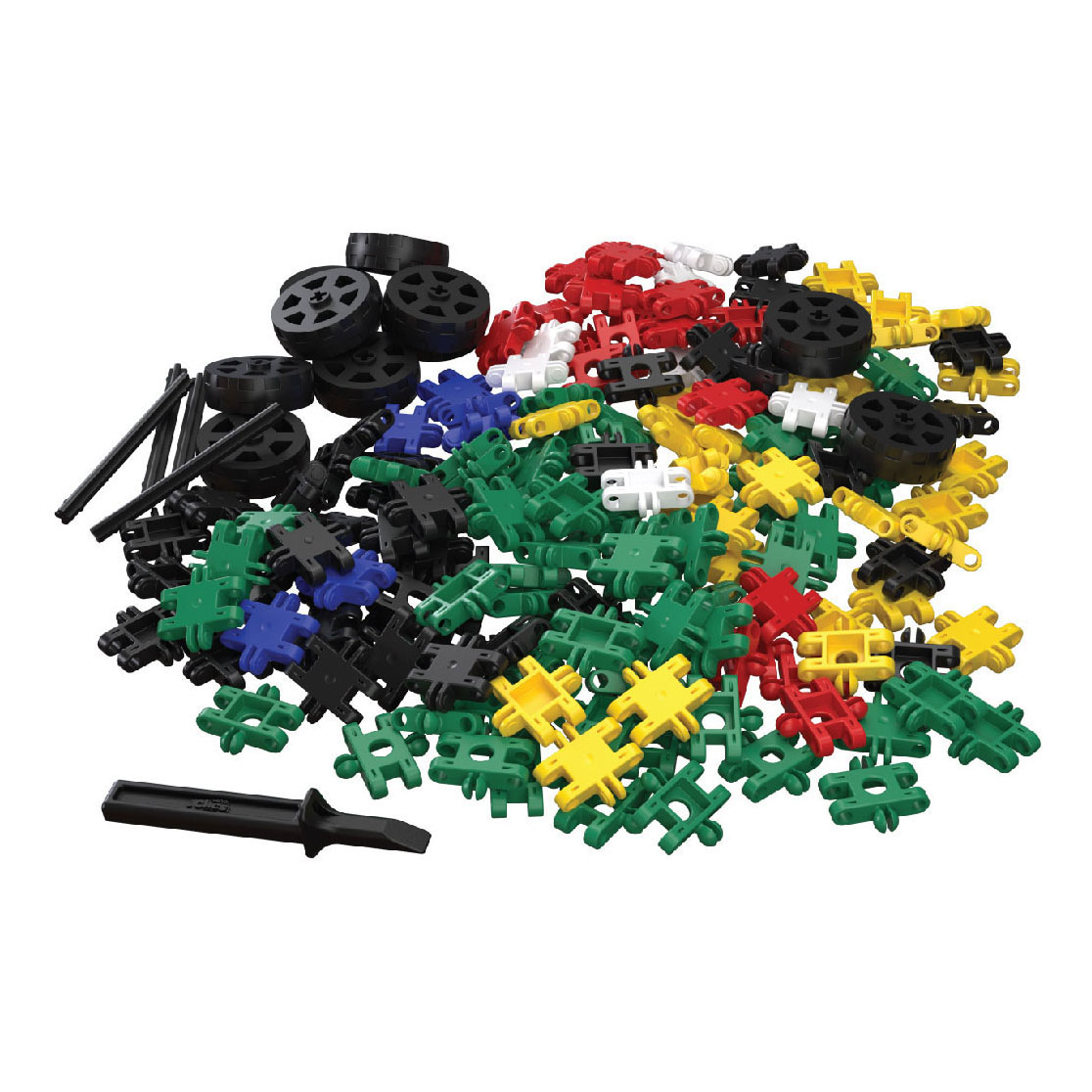 Nano Clics – Transport Builders 250 Piece Set – 5 in 1 Bouwblokken – DUURZAAM SPEELGOED Gemaakt Van 100% GERECYCLEERDE Kunststof – Speelgoed 8, 9, 10, 11, 12 jaar – Constructie Spe