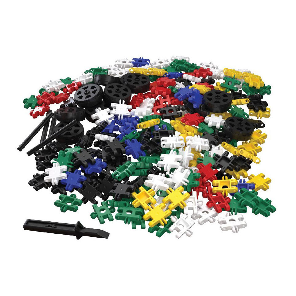 Nano Clics – Creative Builders 500 Piece Set – 5 in 1 Bouwblokken – DUURZAAM SPEELGOED Gemaakt Van 100% GERECYCLEERDE Kunststof – Speelgoed 8, 9, 10, 11, 12 jaar – Constructie Spee