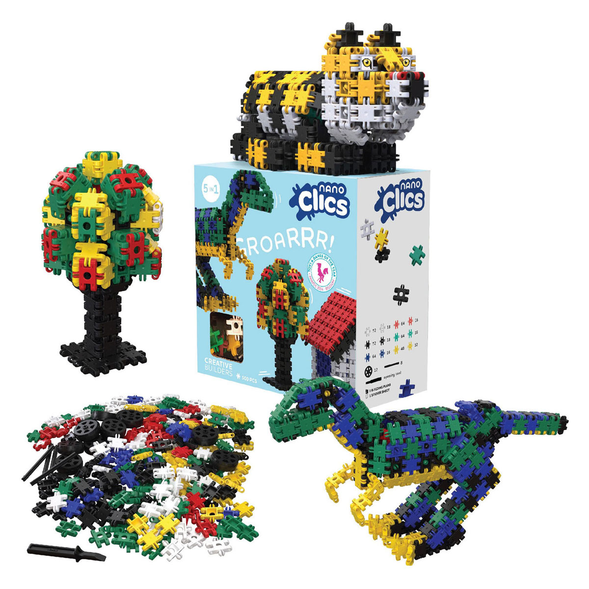 Nano Clics - Creative Builders, 500dlg.