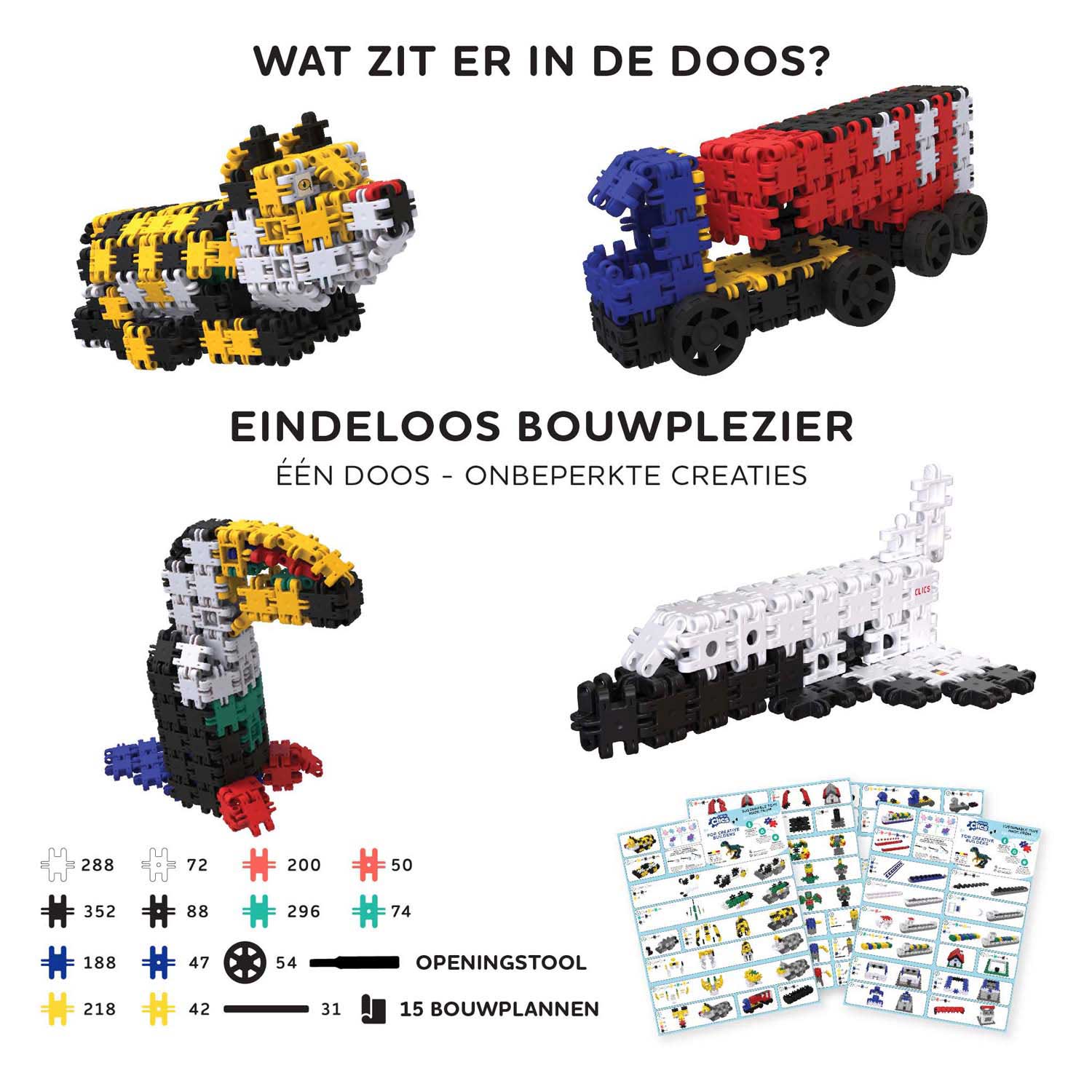 Nano Clics – Creative Builders Baukasten – 2000 Teile.