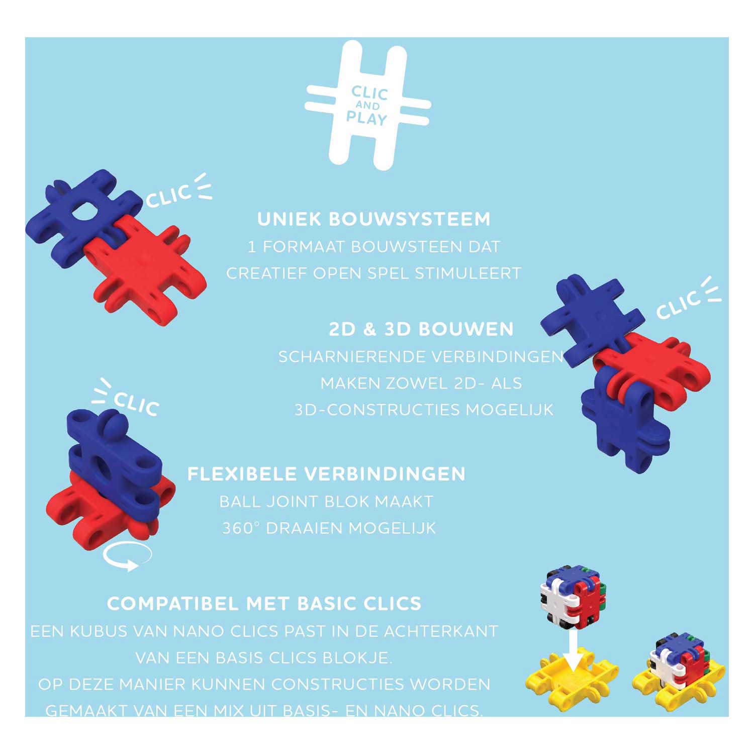 Nano Clics – Creative Builders Baukasten – 2000 Teile.