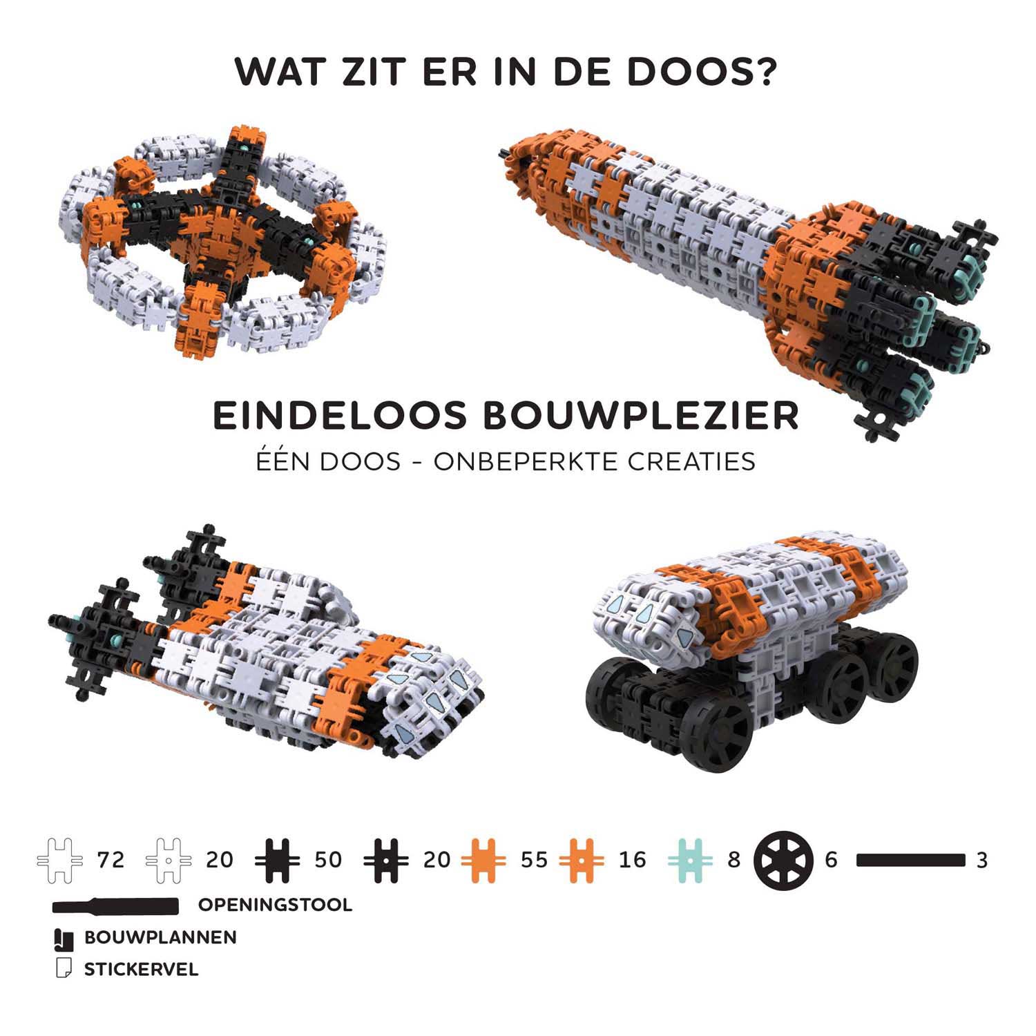 Nano Clics - Space Builders Bouwset - 250dlg.