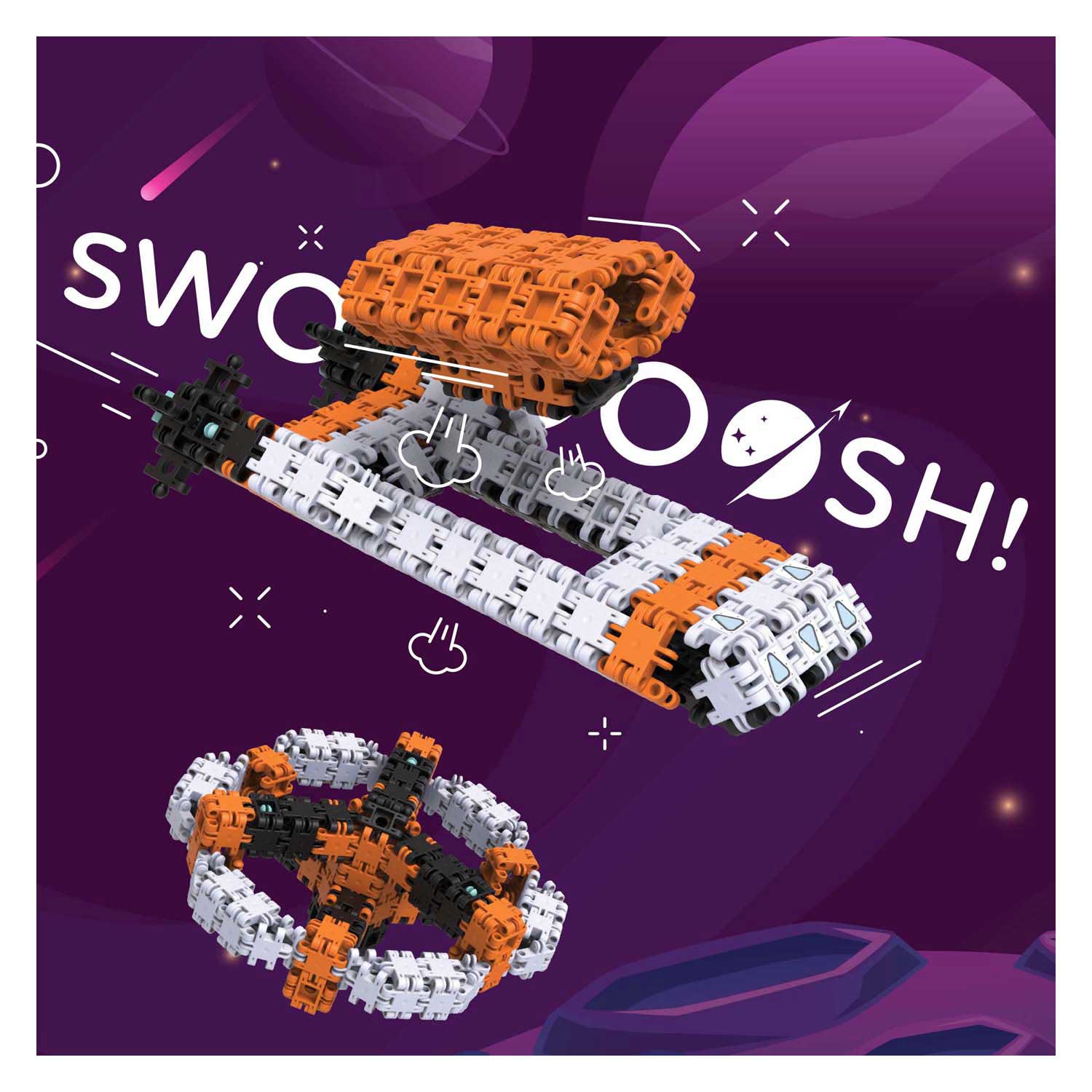 Nano Clics - Space Builders Bouwset - 250dlg.