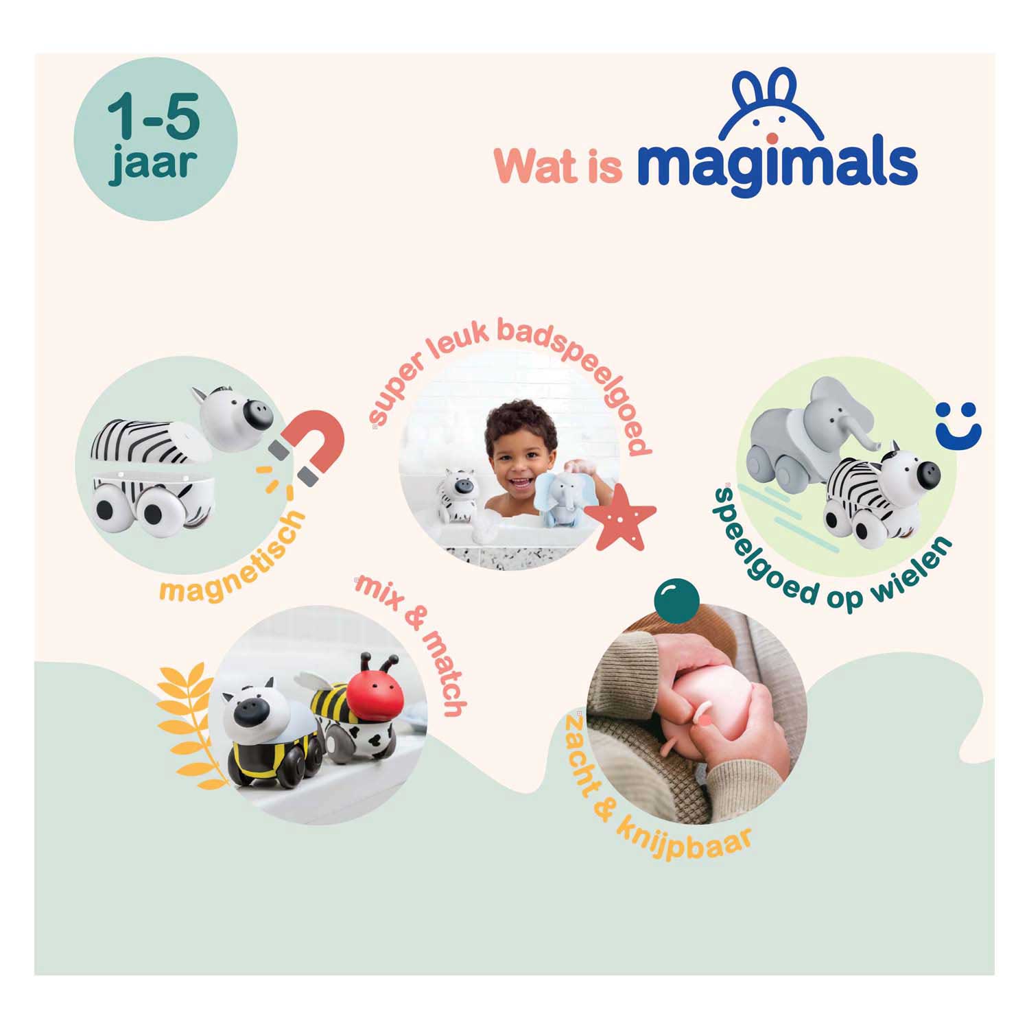 Magimals Wheely Safari Box - 6dlg.