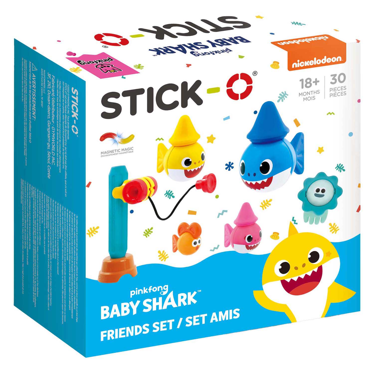 Stick-O -  Baby Shark Friends Bouwset - 30dlg.