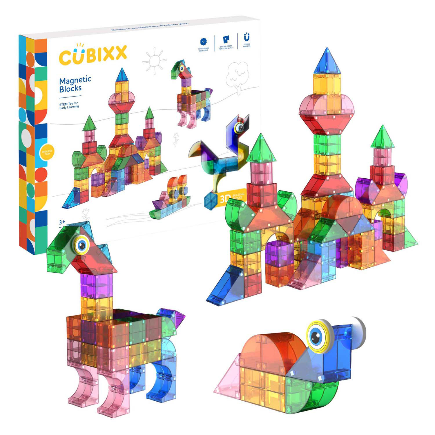 Cubixx Magnetische Bouwspeelgoed - 85dlg.