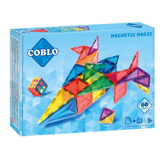 Jouets de construction magnétiques Coblo Classic, 60 pièces.