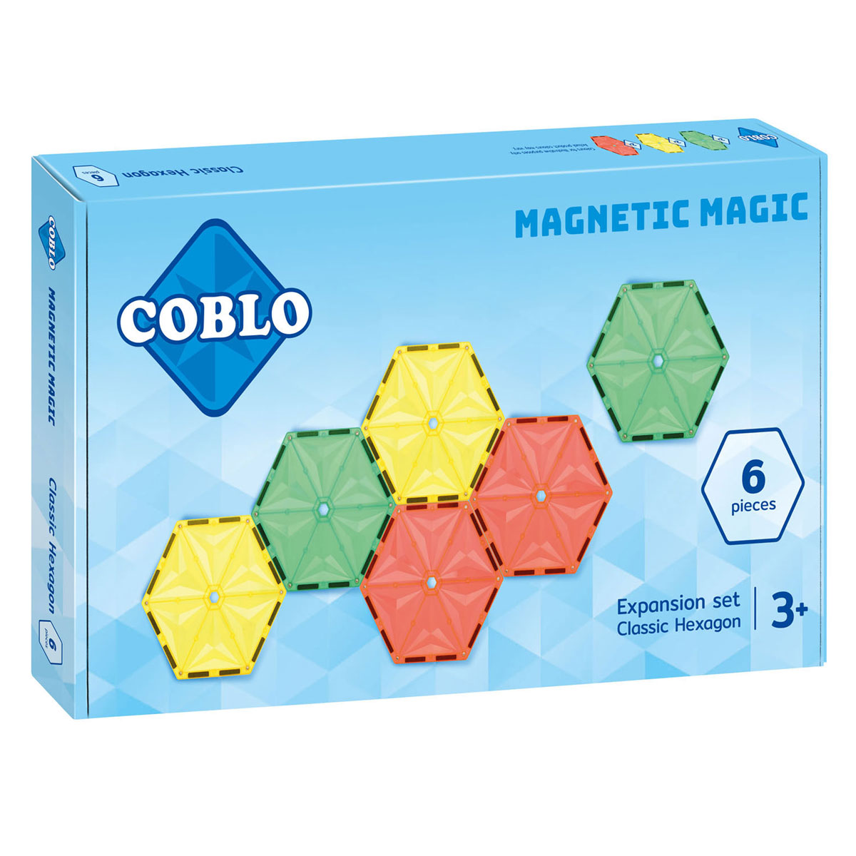 Jouets de construction magnétiques Coblo Hegaxon, 6 pcs.