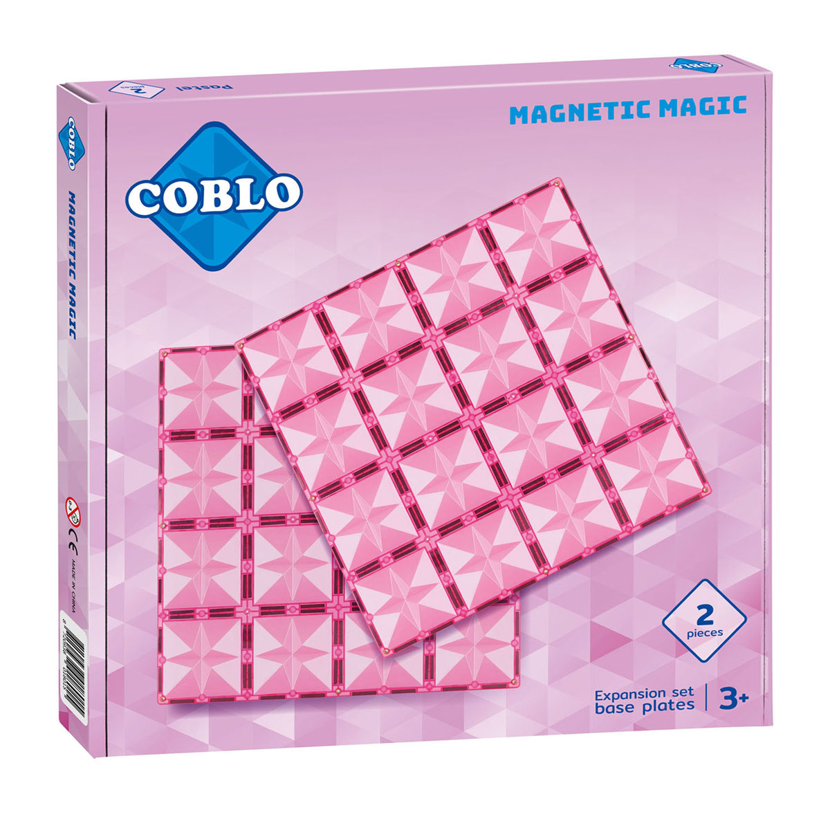 Coblo Pastel Basisplaten Magnetisch Bouwspeelgoed, 2dlg.