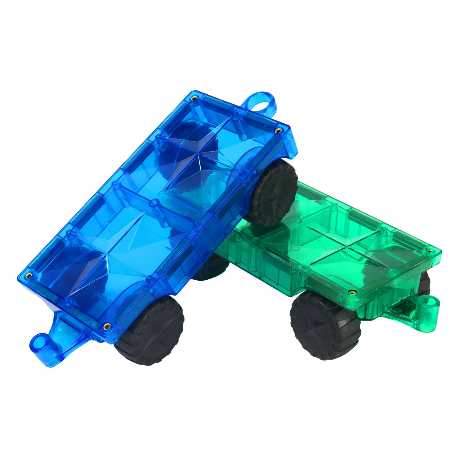 Jouets de construction magnétiques pour trains de roulement de voiture classiques Coblo, 2 pcs.