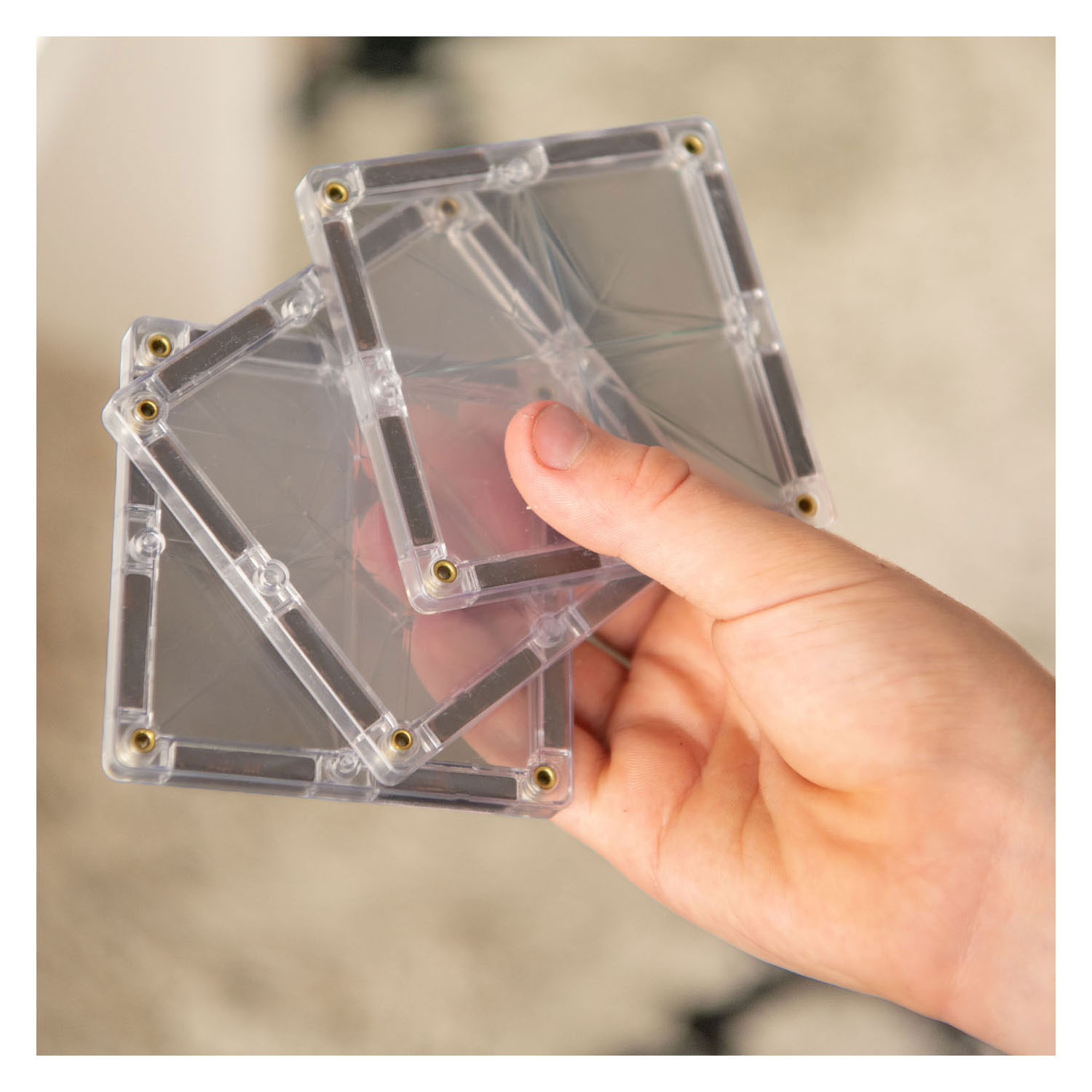 Coblo Transparentes magnetisches Konstruktionsspielzeug, 20 Stück.