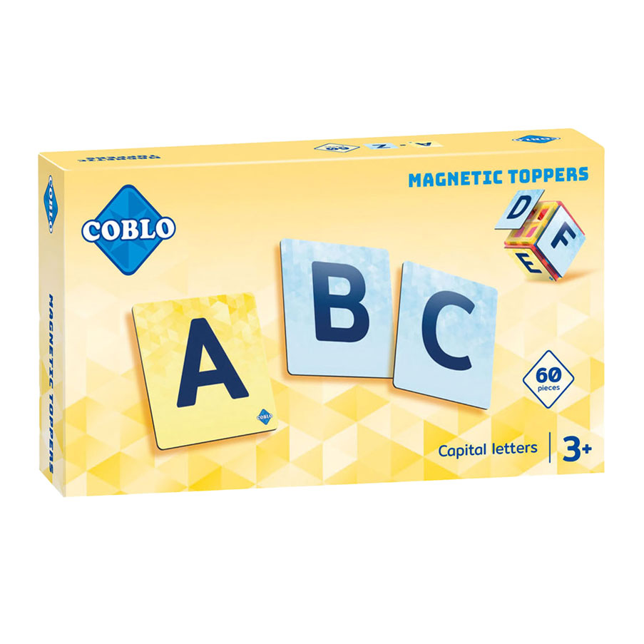 Coblo Toppers Hoofdletters Magnetisch Bouwspeelgoed, 60dlg.