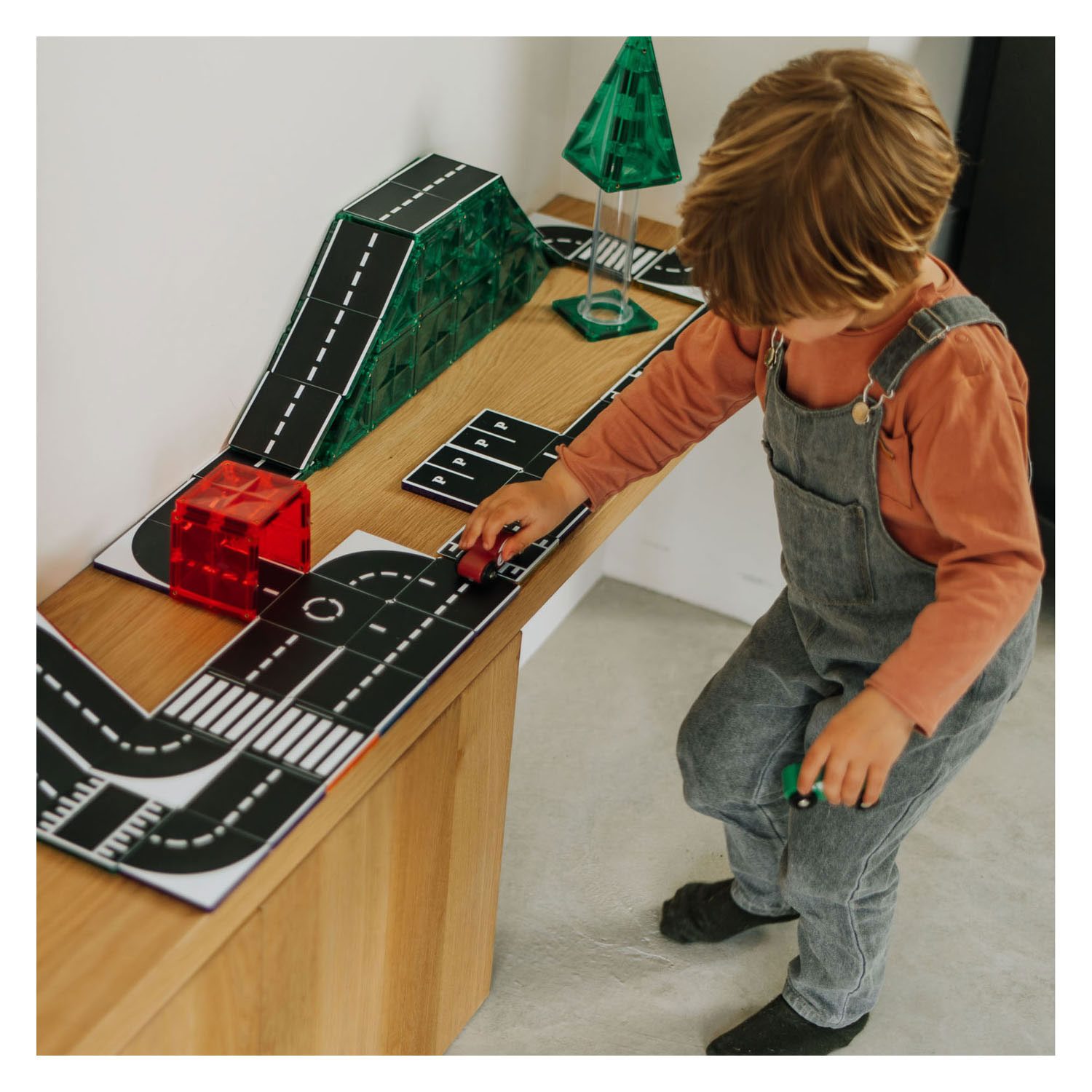 Coblo Toppers Roads Magnetisches Konstruktionsspielzeug, 50 Stück.