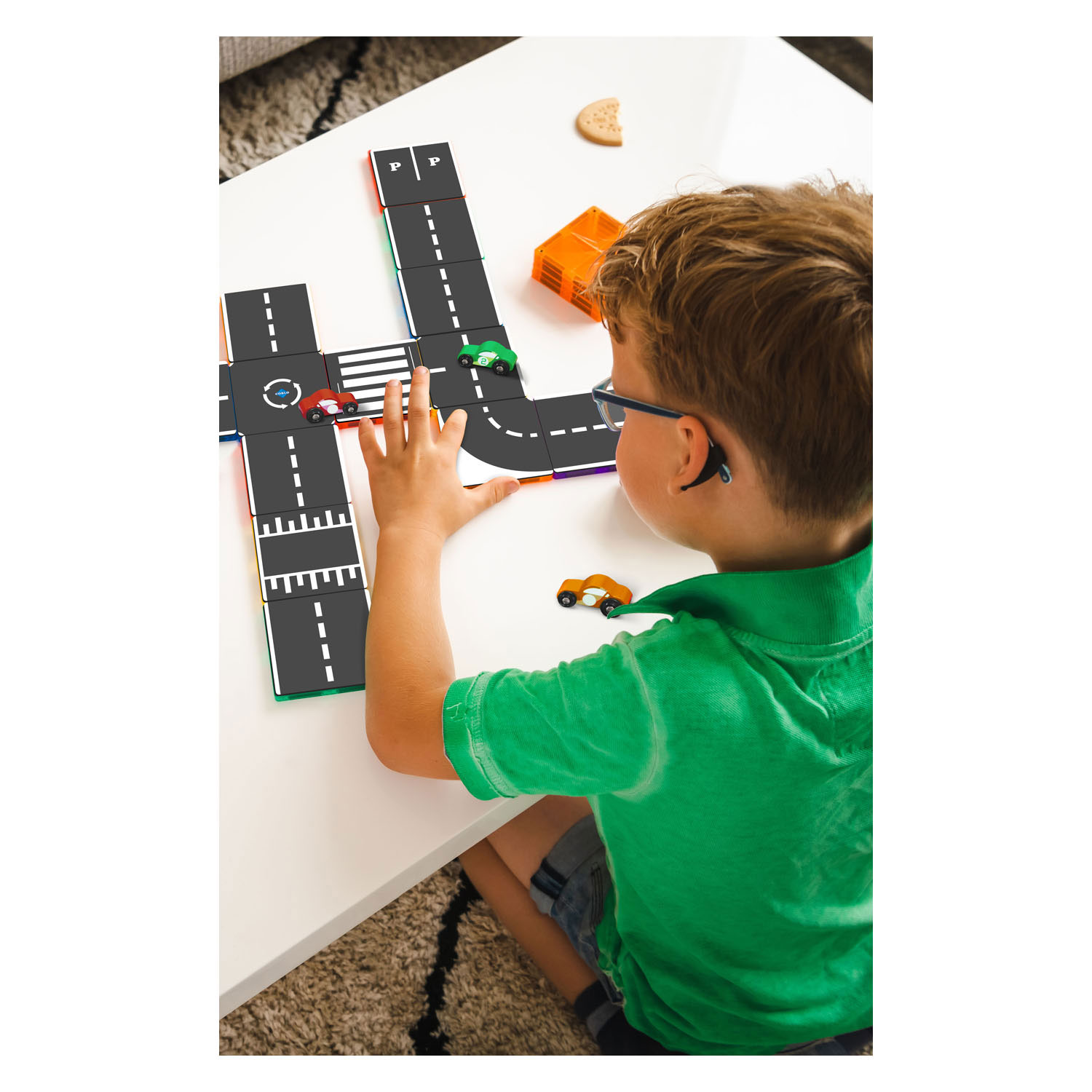 Jouets de construction magnétiques Coblo Toppers Roads, 50 pcs.