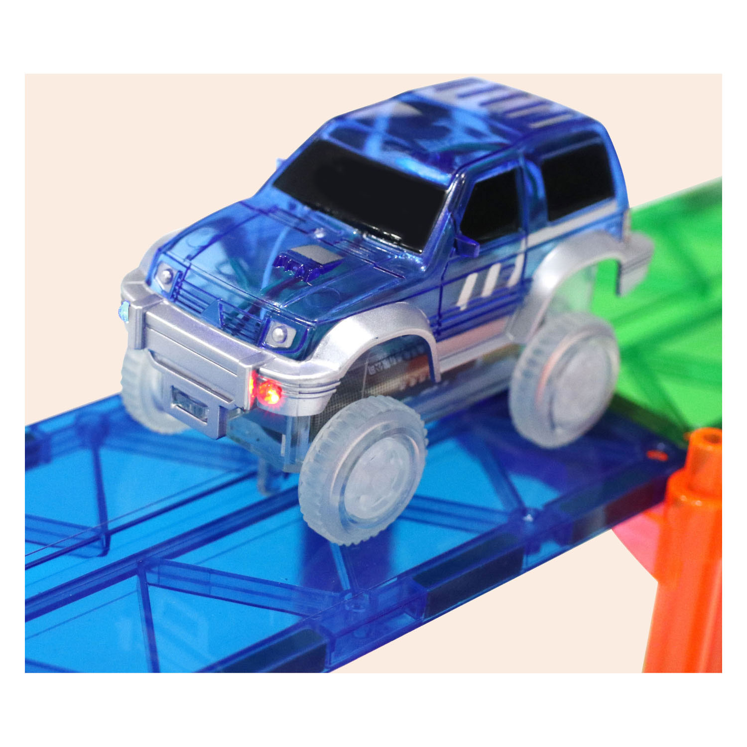 Jouets de construction magnétiques Coblo Race Track Cars, 2 pcs.