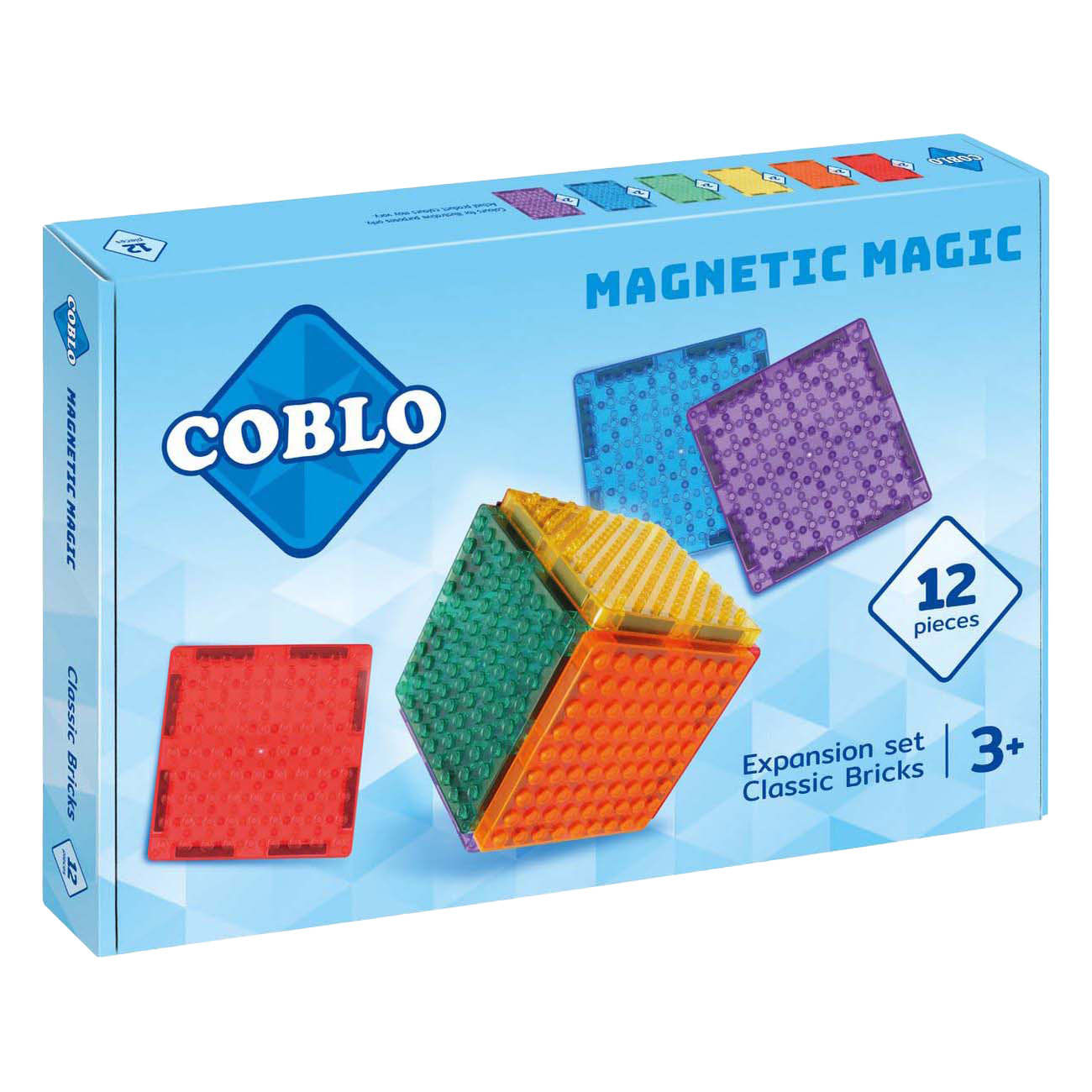 Cobo Classic Magnetisches Konstruktionsspielzeug, 12-tlg.