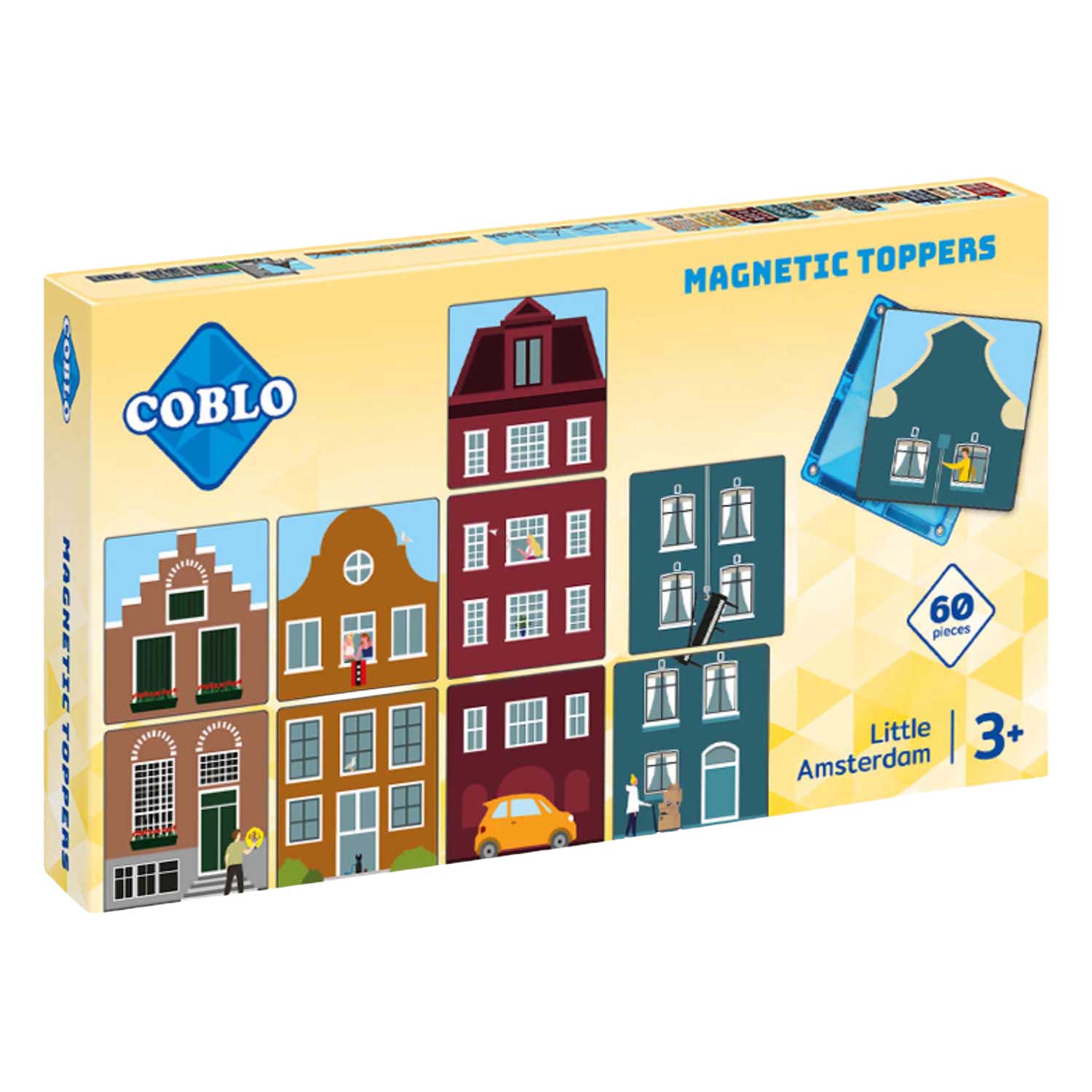 Coblo Magnetisch Bouwspeelgoed Klein Amsterdam - 60dlg.