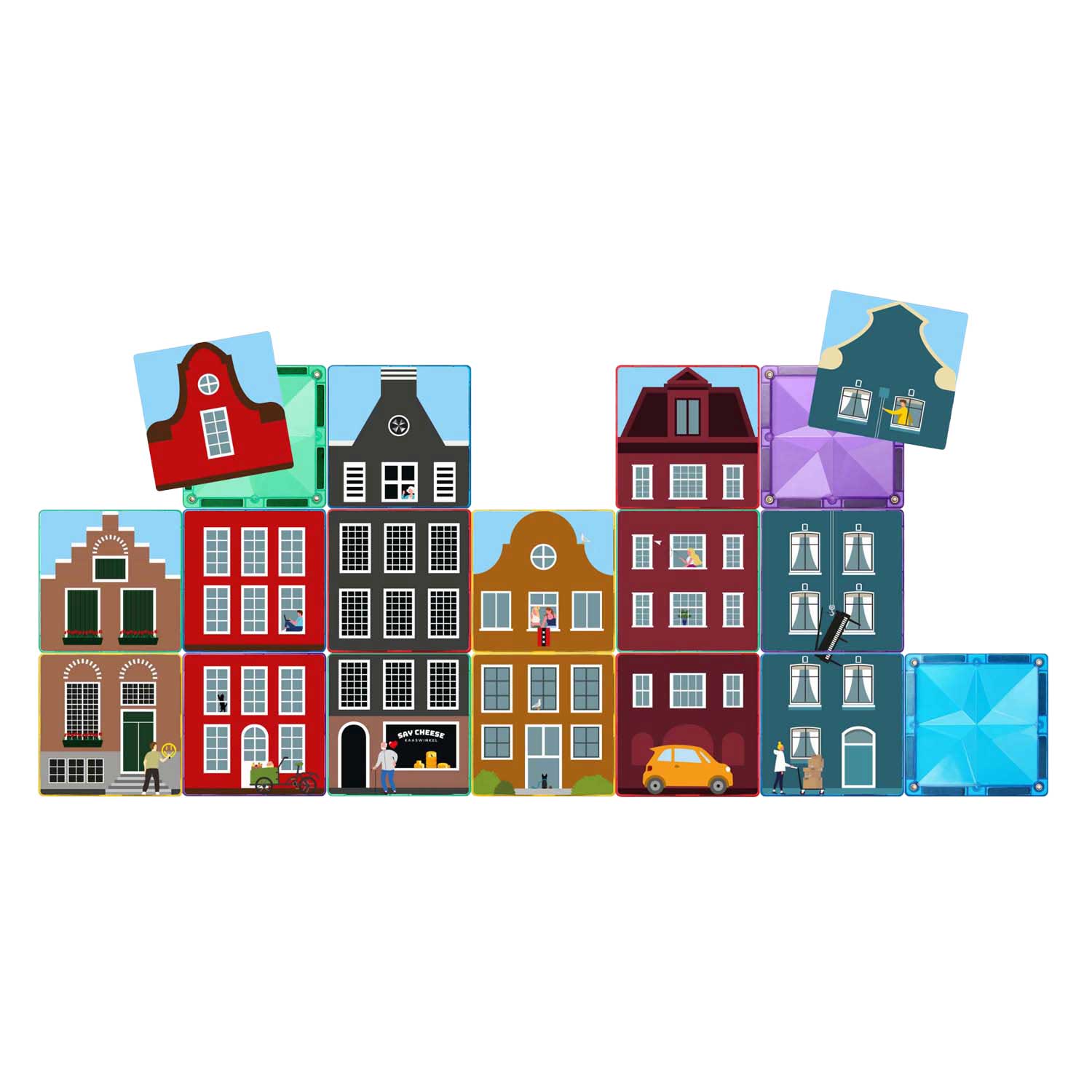 Coblo Magnetisch Bouwspeelgoed Klein Amsterdam - 60dlg.