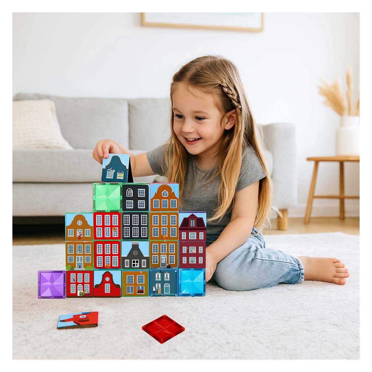 Coblo Magnetisch Bouwspeelgoed Klein Amsterdam - 60dlg.