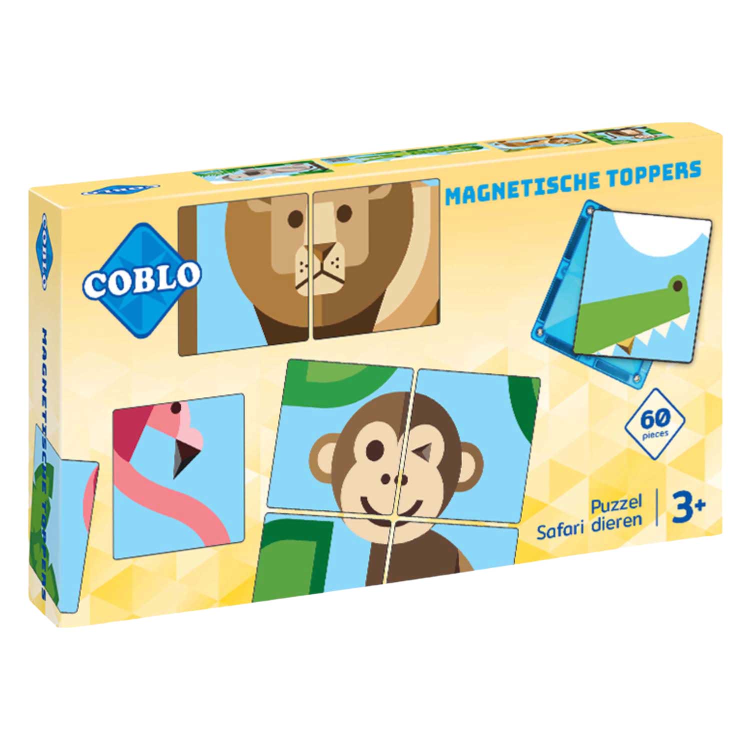 Coblo Magnetisch Bouwspeelgoed Safari Dieren - 60dlg.