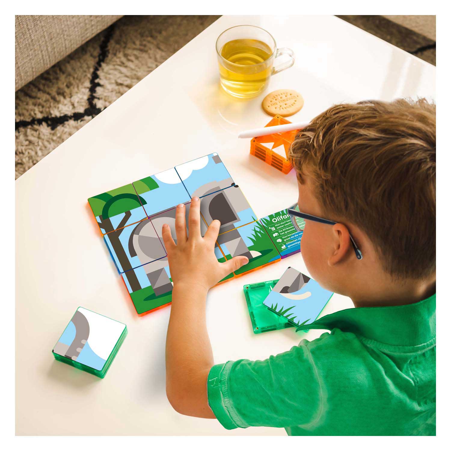 Coblo Magnetisch Bouwspeelgoed Safari Dieren - 60dlg.