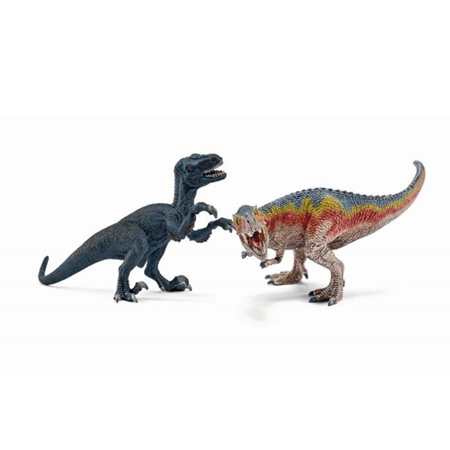 schleich T-Rex en Velociraptor