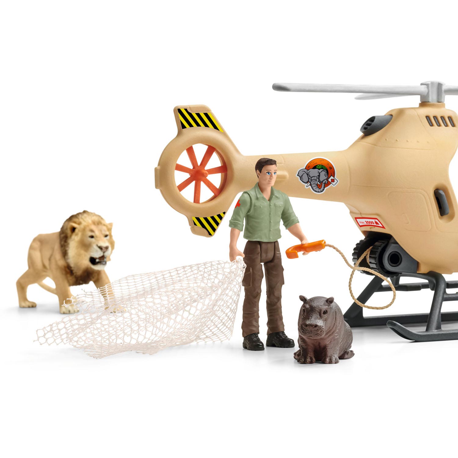 Schleich WILD LIFE Hélicoptère de sauvetage des animaux 42476