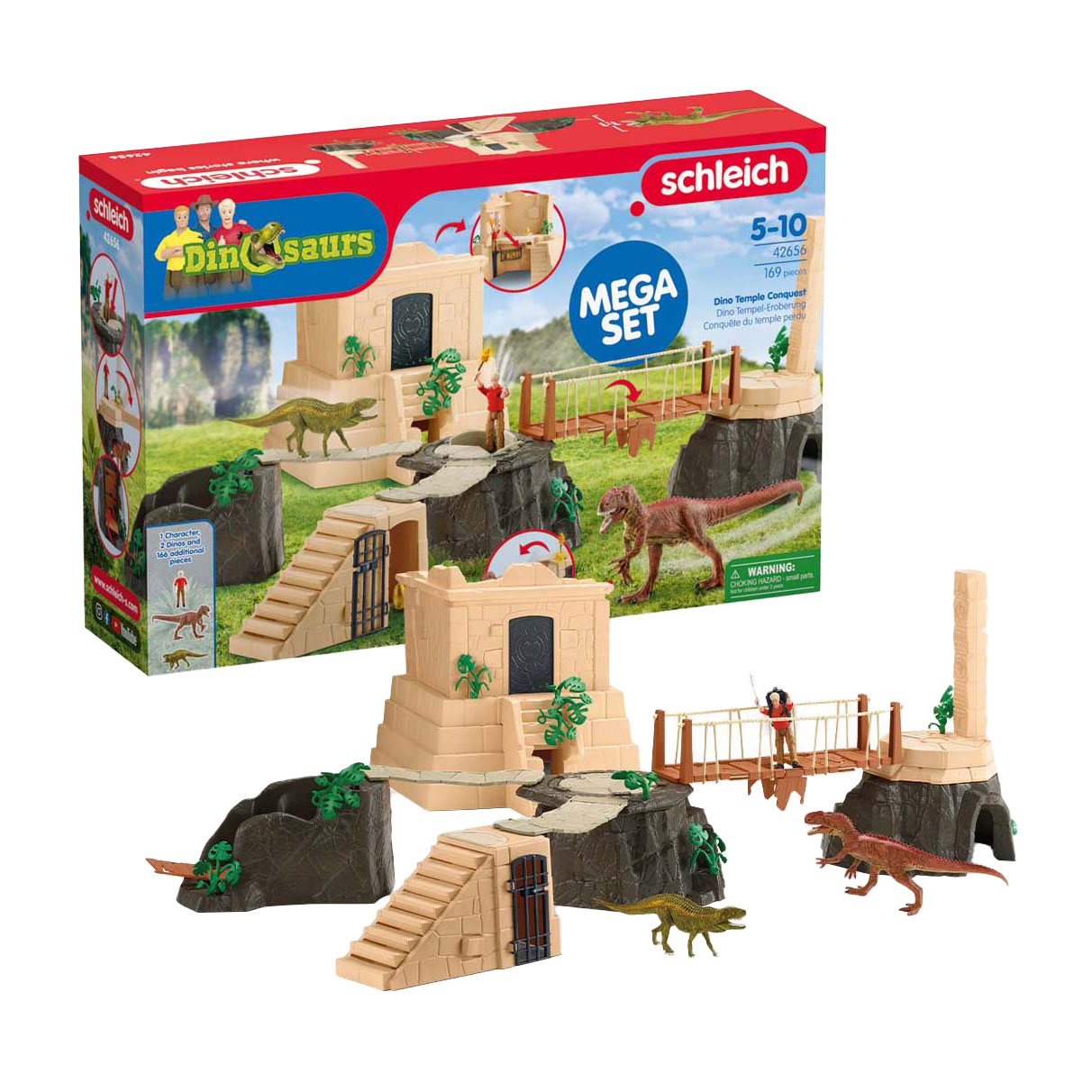 Schleich DINOSAURES Conquête du Temple 42656