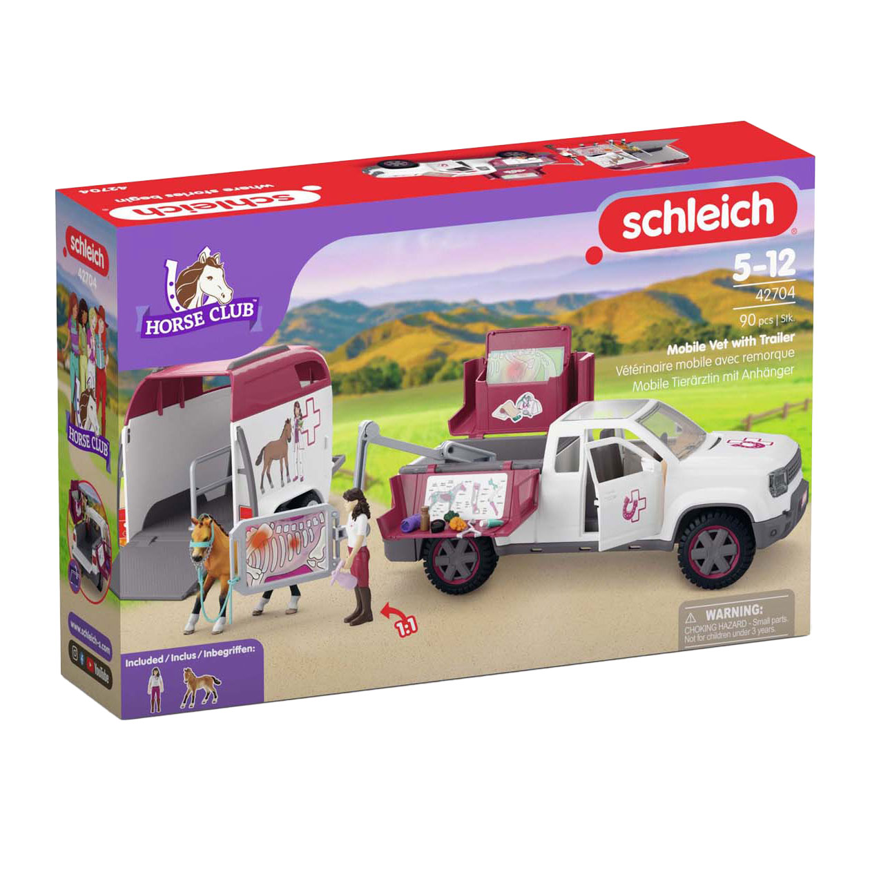 schleich HORSE CLUB Mobiele Dierenarts - 90dlg.