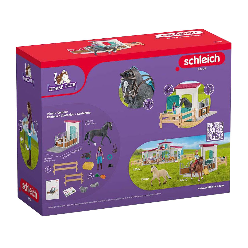 schleich HORSE CLUB Paardenbox met Lisa en Storm 42709