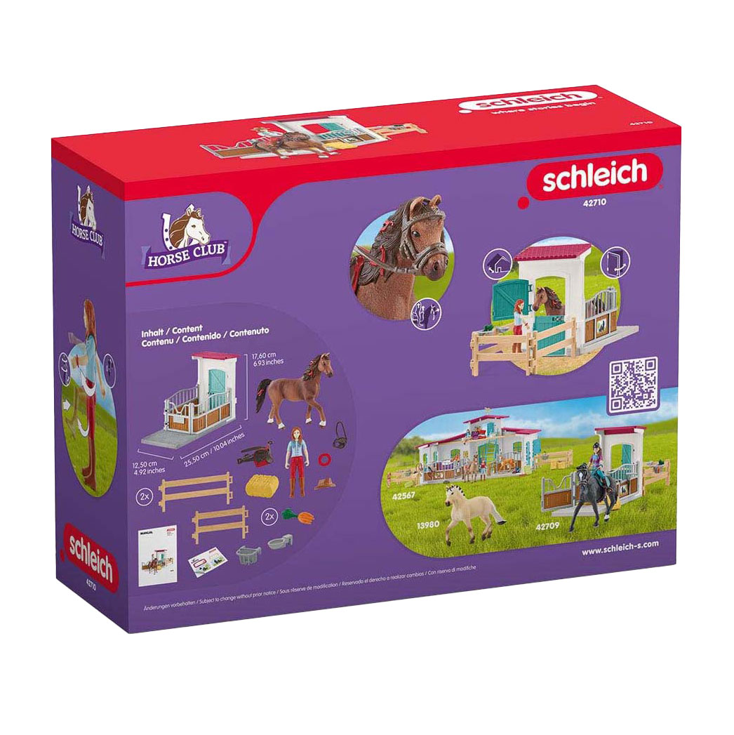 schleich HORSE CLUB Paardenbox met Hannah en Cayenne 42710