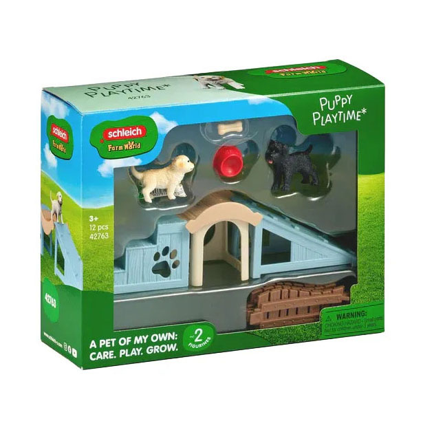 Schleich Farm World Aventure Amusement pour les petits chiots 42763