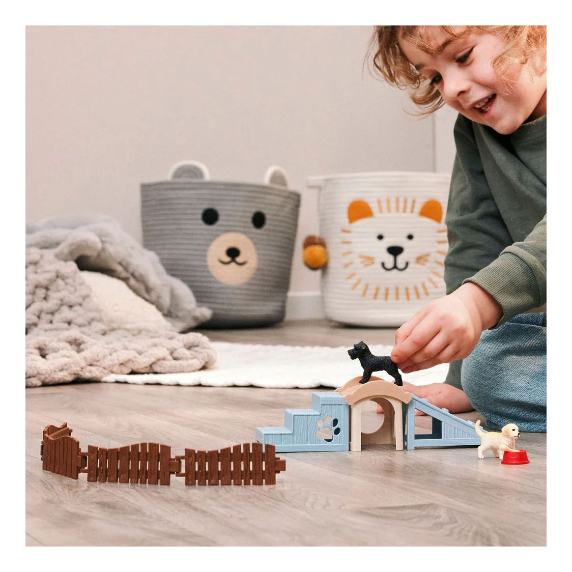 Schleich Farm World Aventure Amusement pour les petits chiots 42763