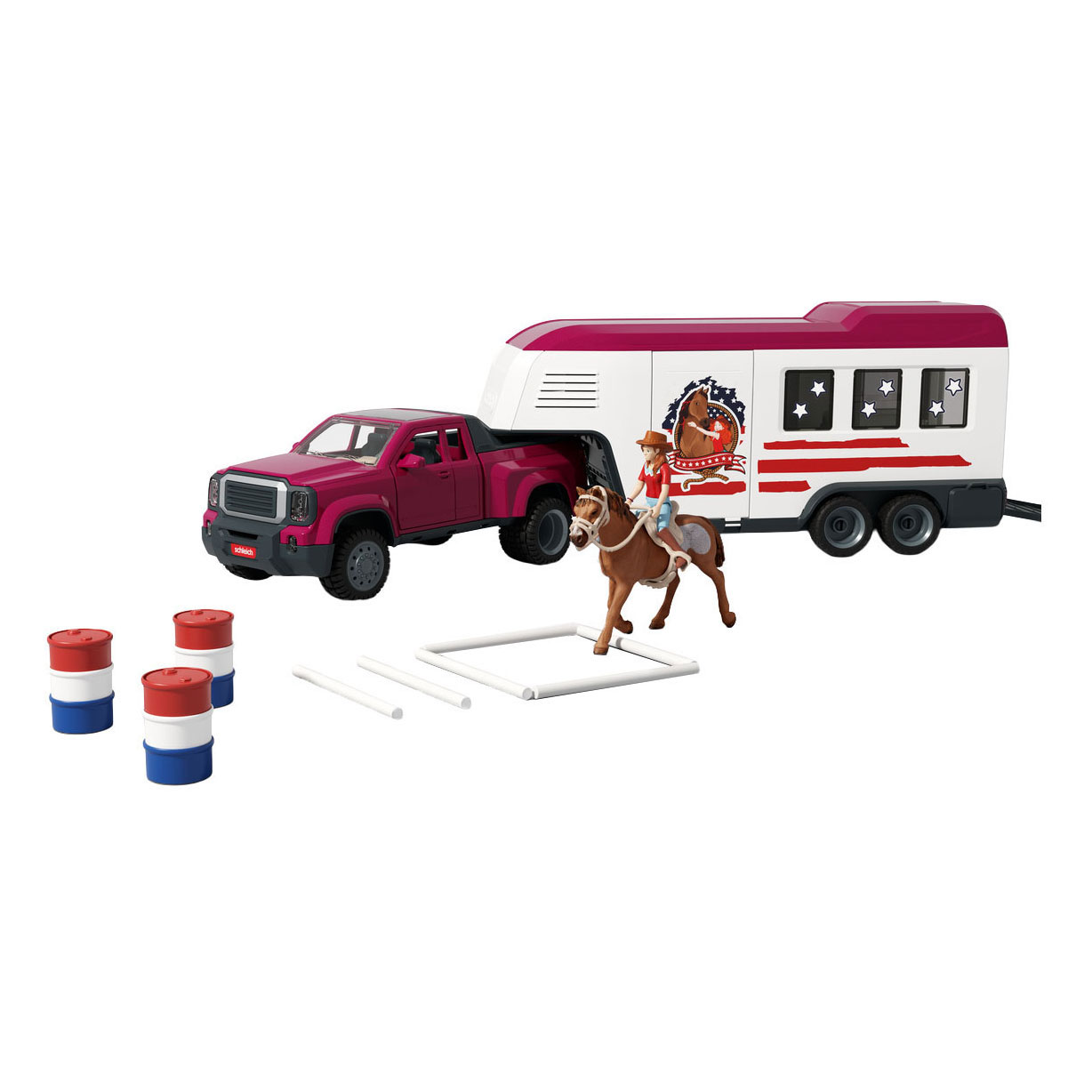schleich HORSE CLUB Lakeside Truck met Aanhangwagen 42705