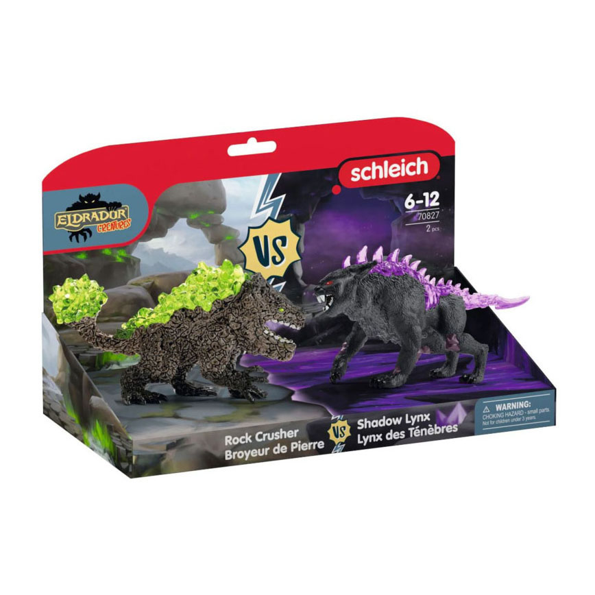 Schleich ELDRADOR CREATURES Lynx de l'Ombre contre Brise-Roc 70827