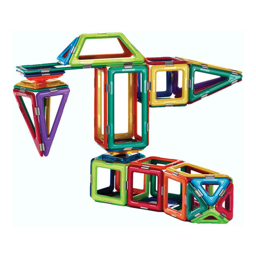 GeoSmart – ensemble éducatif de luxe, jouets de construction magnétiques, 205 pièces.