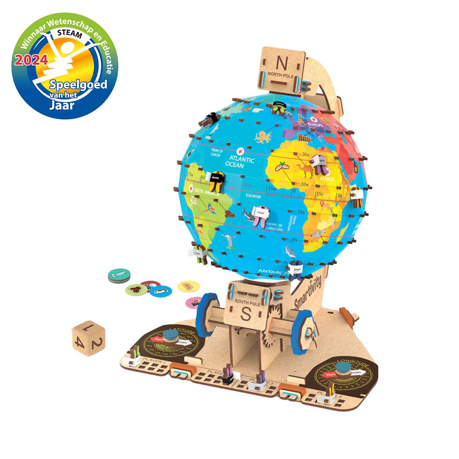 Kit de Construction Smartivity Bois - Globetrotters