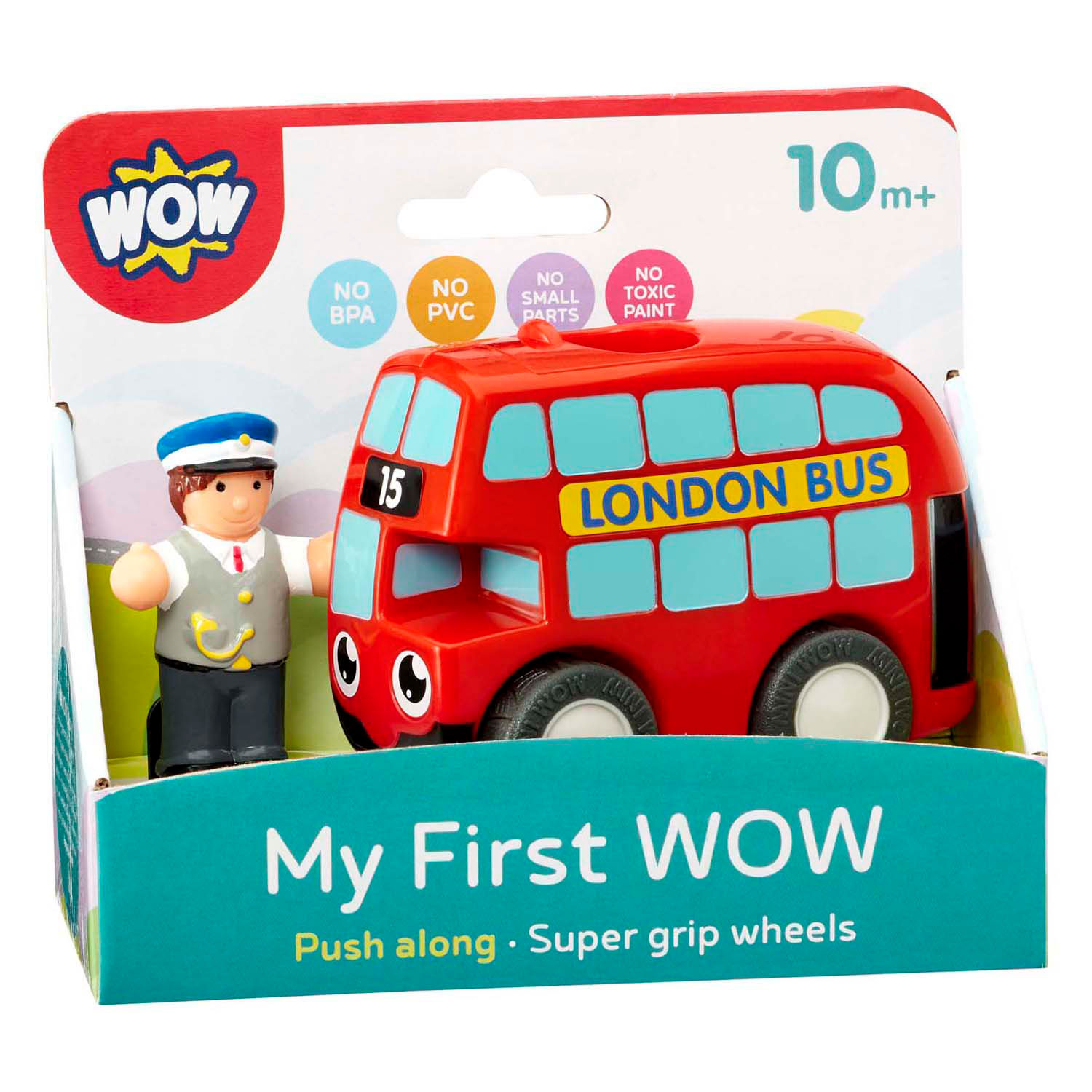 WOW Toys Mon premier bus rouge Basil