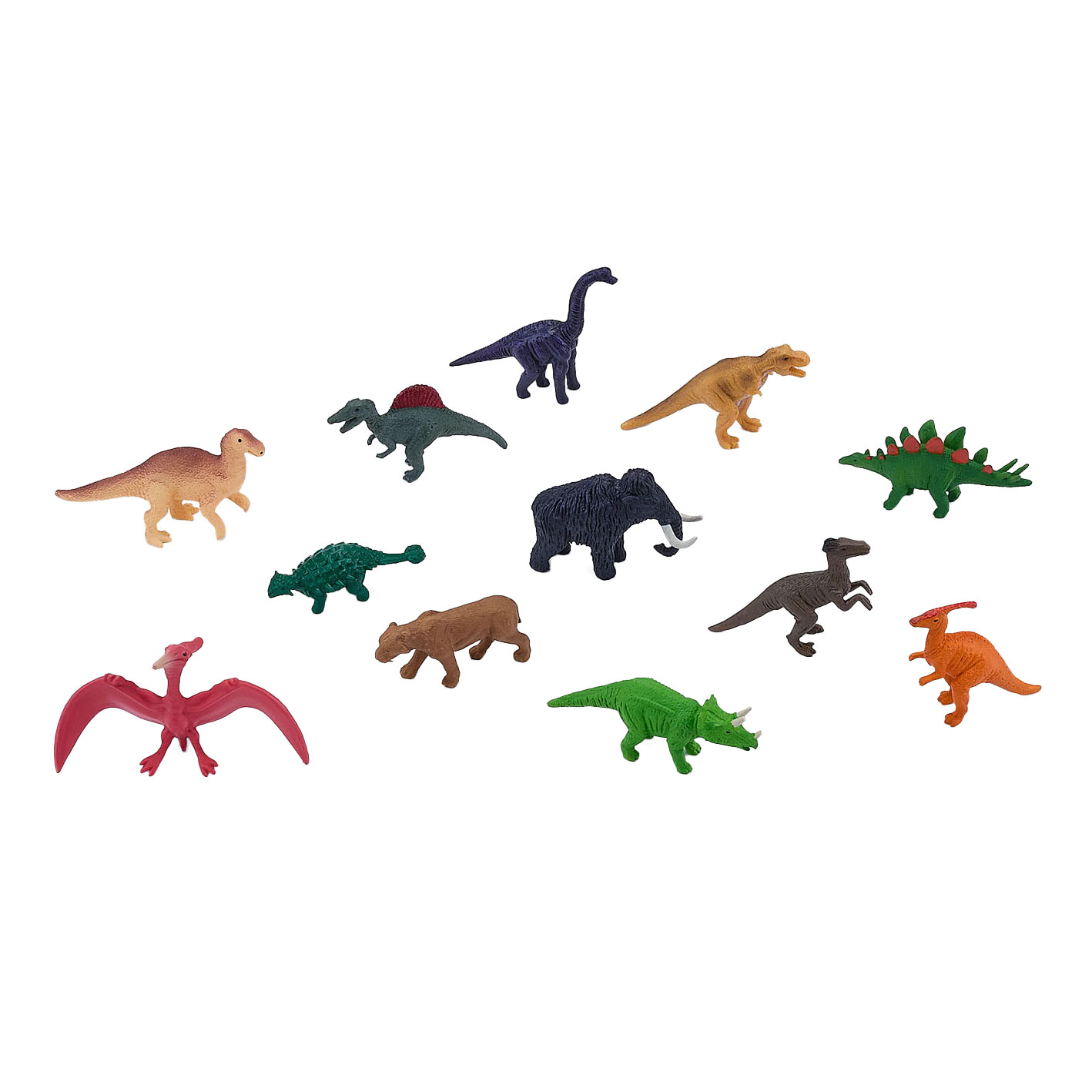 Ensemble de jeu Mojo Prehistory Mini Dinosaures, 12 pièces.   - 380055