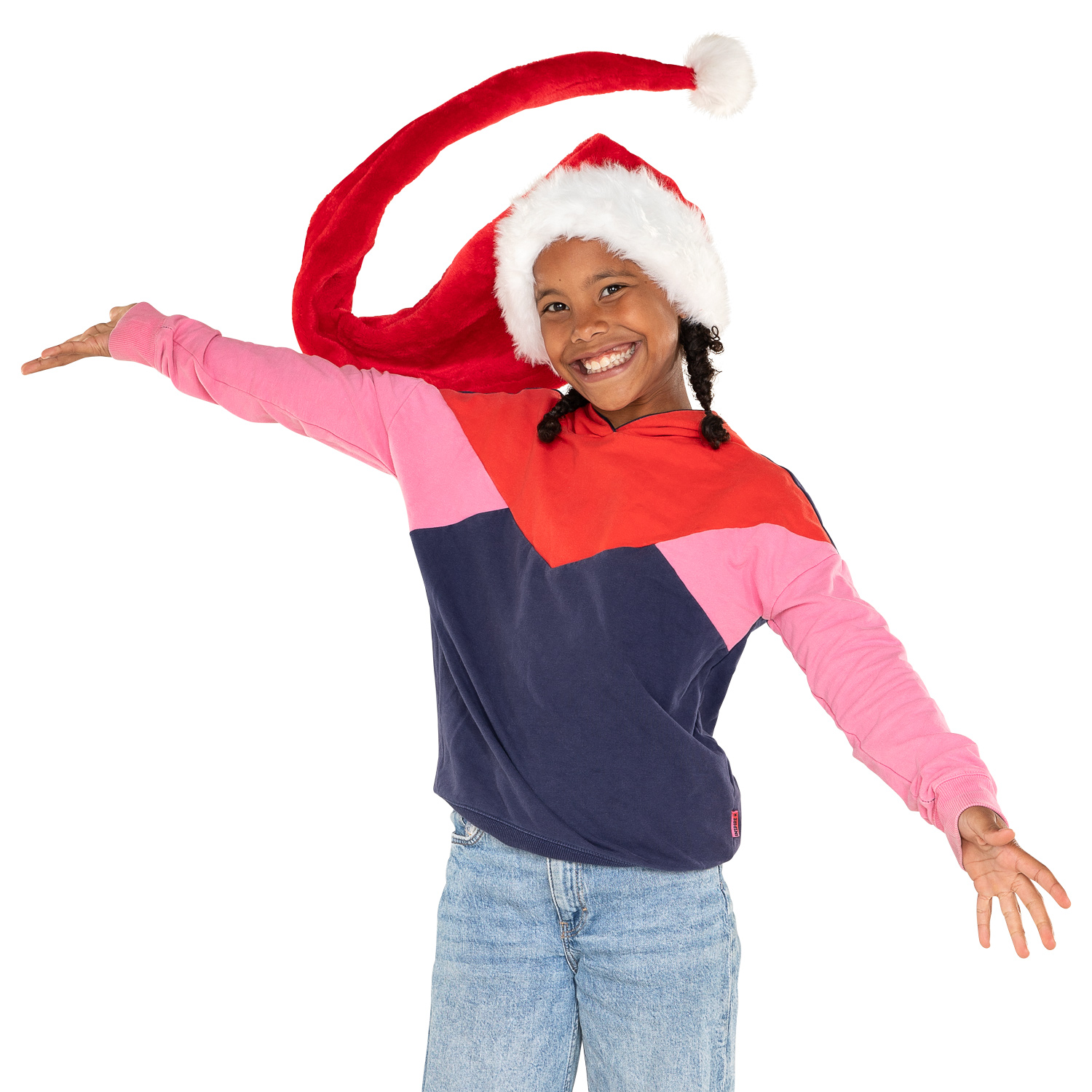 Peluche bonnet de Père Noël, 125 cm