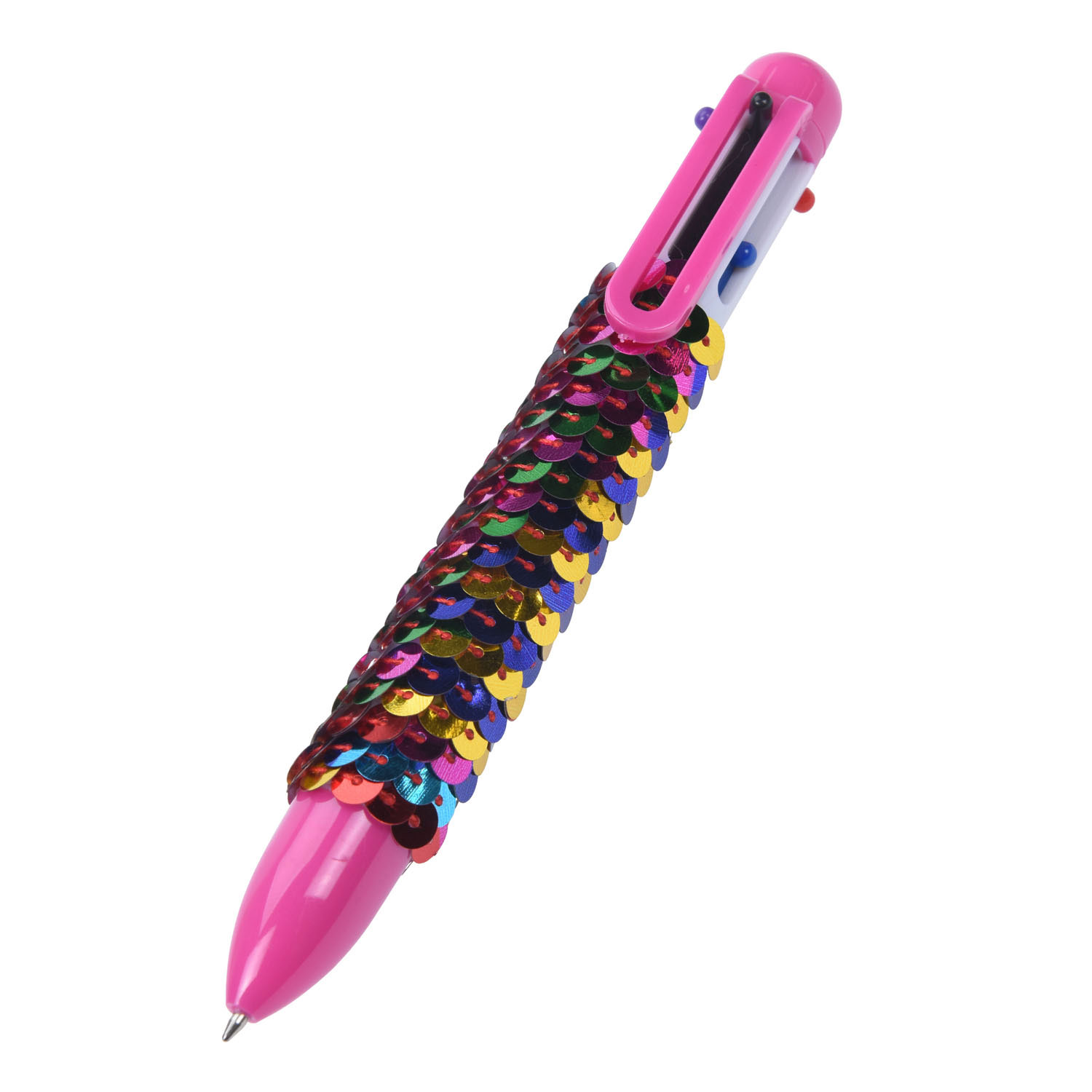 Mehrfarbiger Stift mit Pailletten
