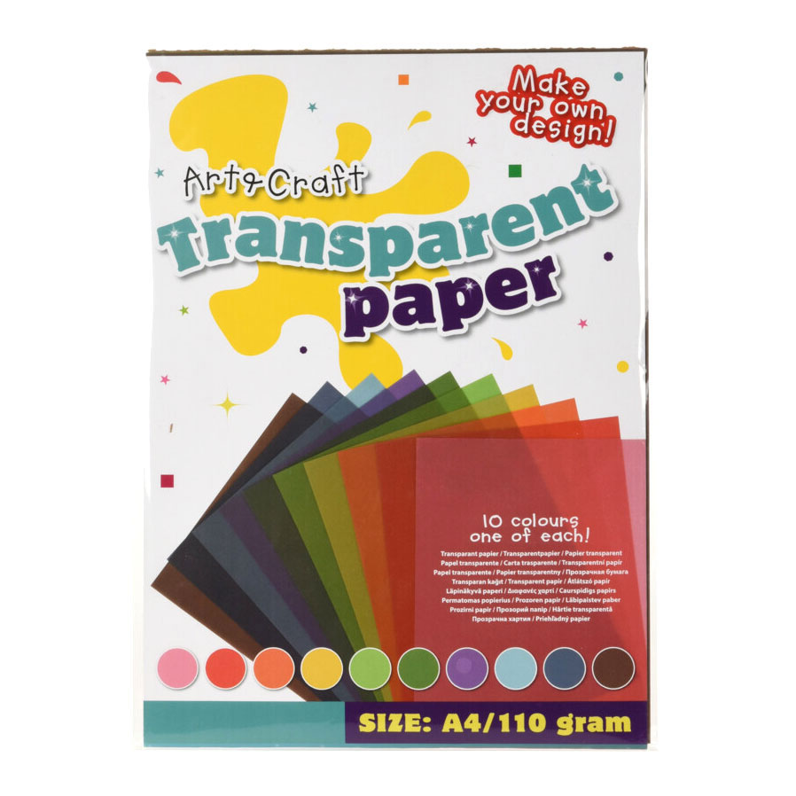 spoel cafetaria voorbeeld Gekleurd Papier Transparant A4, 110gr online kopen? | Lobbes Speelgoed
