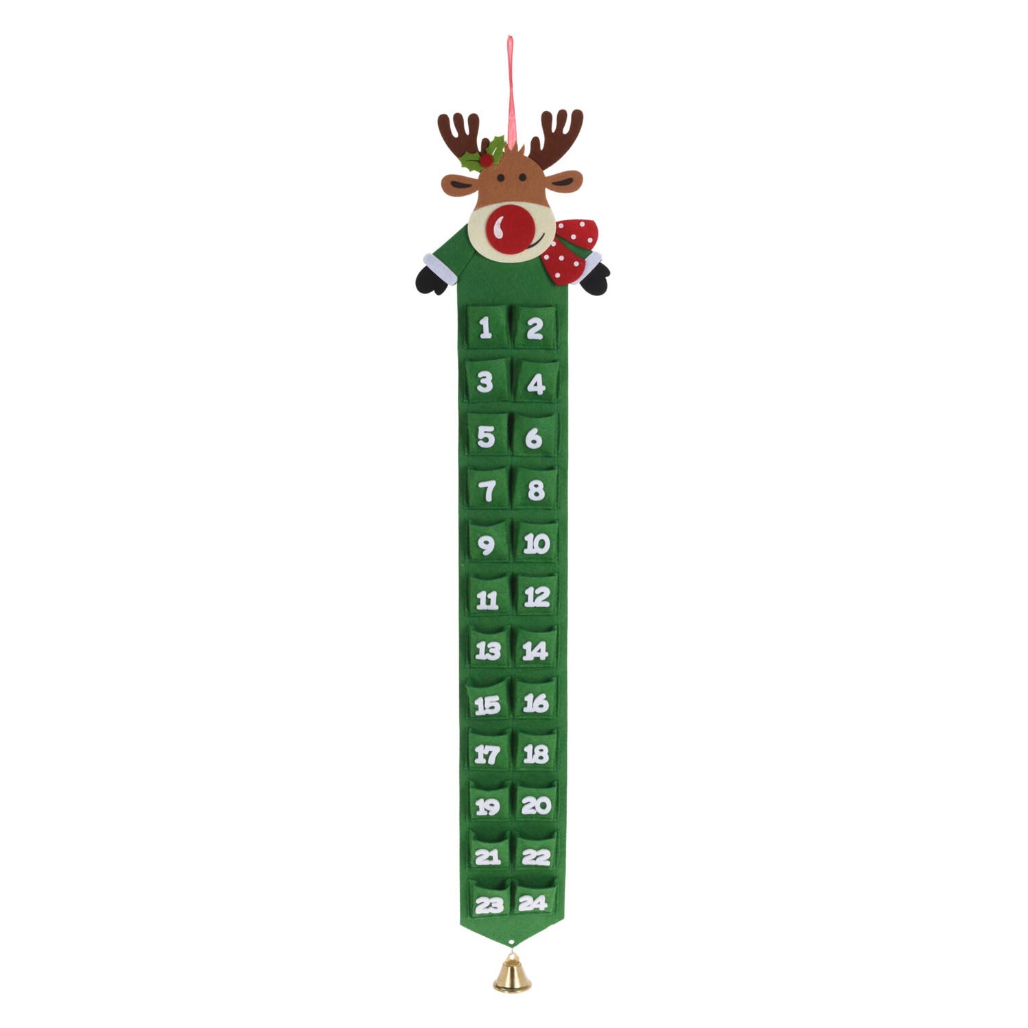 Adventkalender met Kerstfiguur - Groen